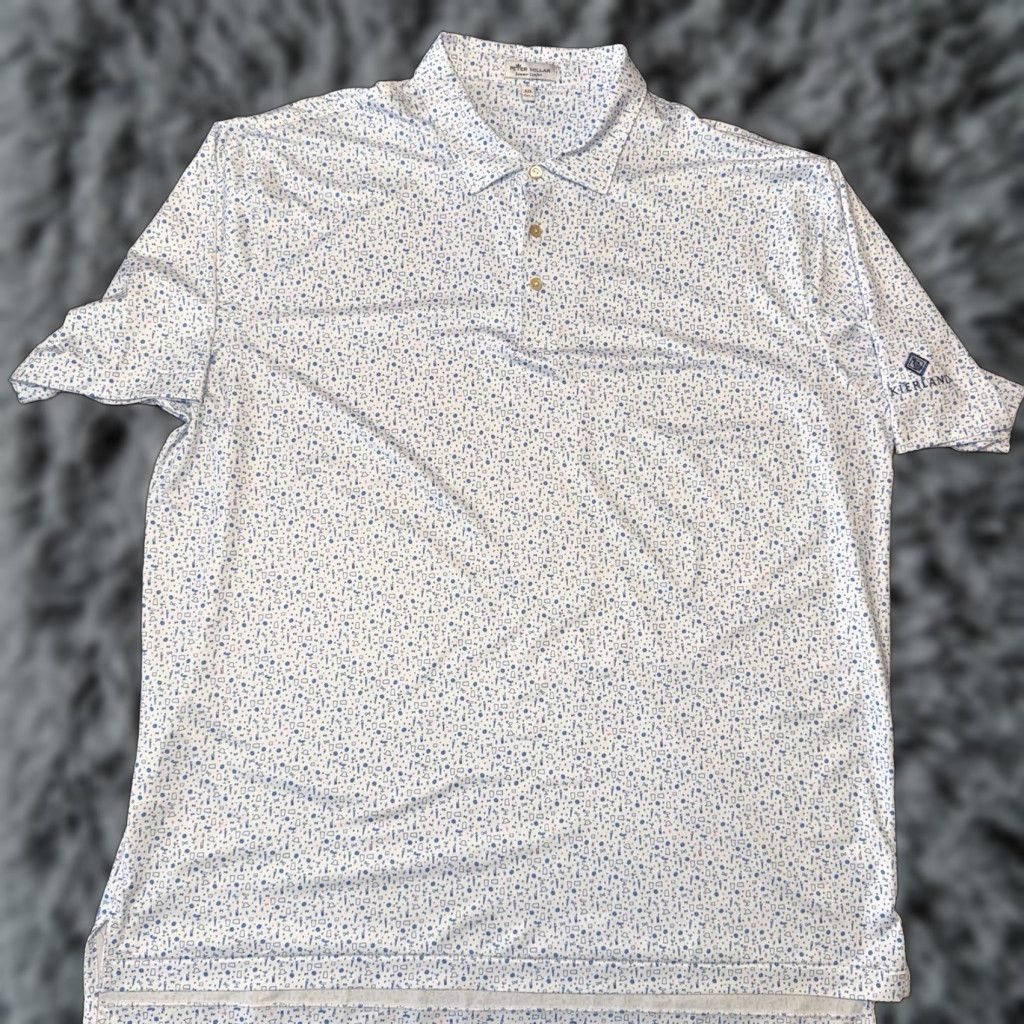 Peter Millar Peter Millar Polo Summer Comfort Cocktail Pattern Performance Kierland Golf XXL Men Polo Geometric Multicolor Short Sleeve Beach Golf Men Mens Size US XXL / EU 58 / 5 - 1 Thumbnail