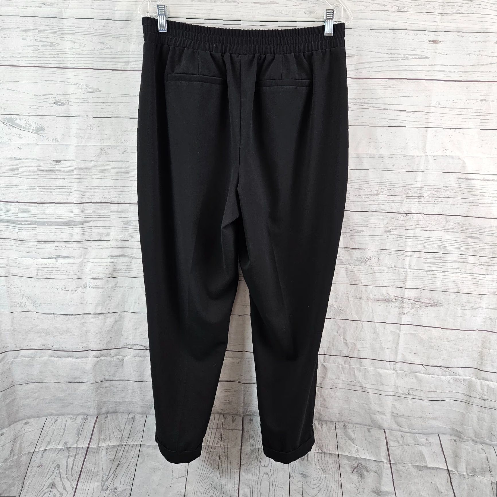 Vintage Chico's Womens Ankle Pants Sz 10 Solid Black Pull On High Rise Zip Pockets - Womens, Pants, 10, Black, Ankle, Chico's, High Rise, Pull On Size 32" / US 10 / IT 46 - 3 Thumbnail