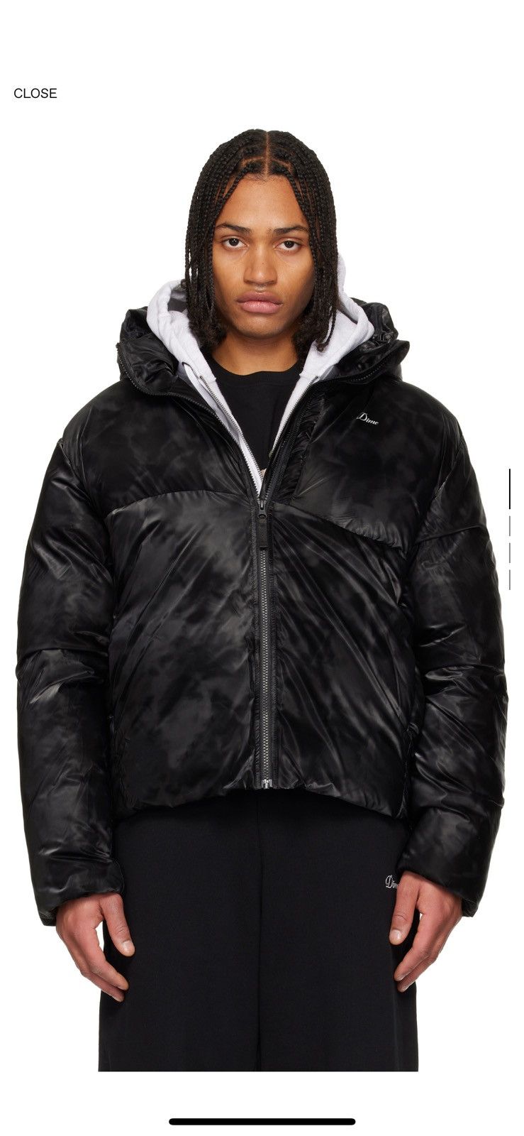 Dime Dime Wavy Puffer Smoke Black Size US L / EU 52-54 / 3 - 12 Thumbnail