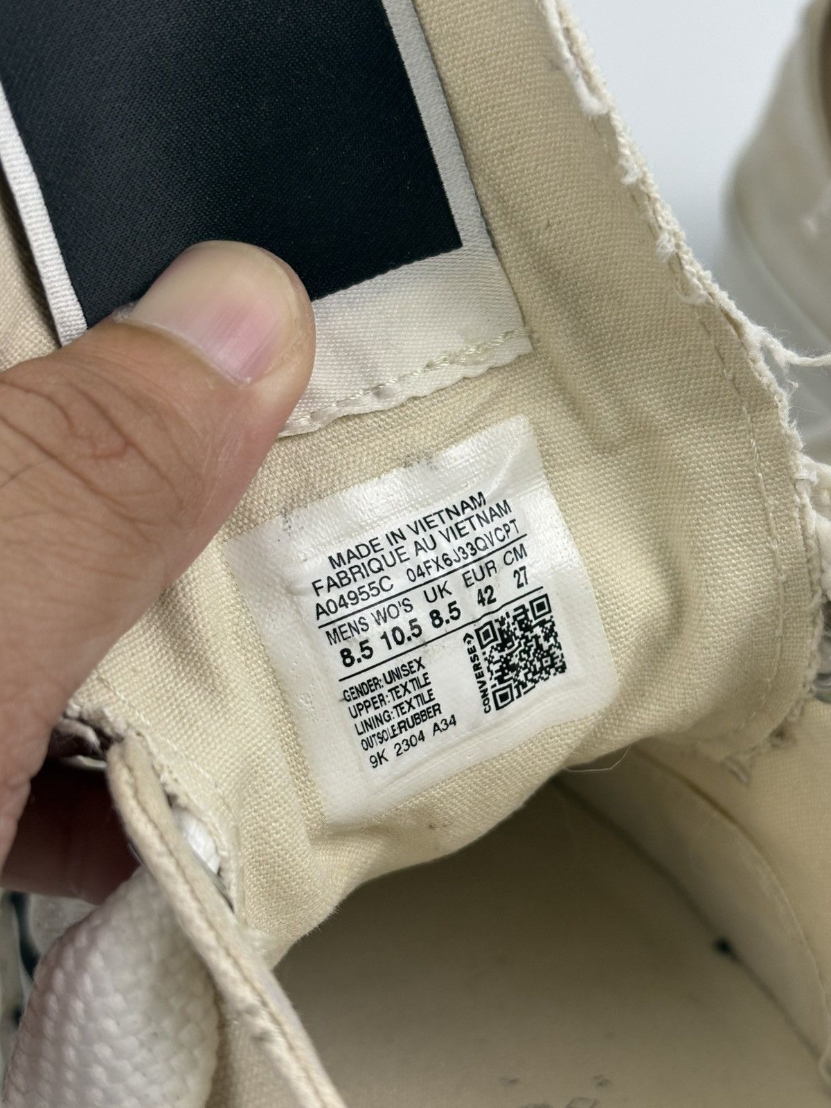 Converse × Rick Owens Drkshdw Rick Owens x Converse 70’s DBL DRKSTR Size US 8.5 / EU 41-42 - 8 Thumbnail