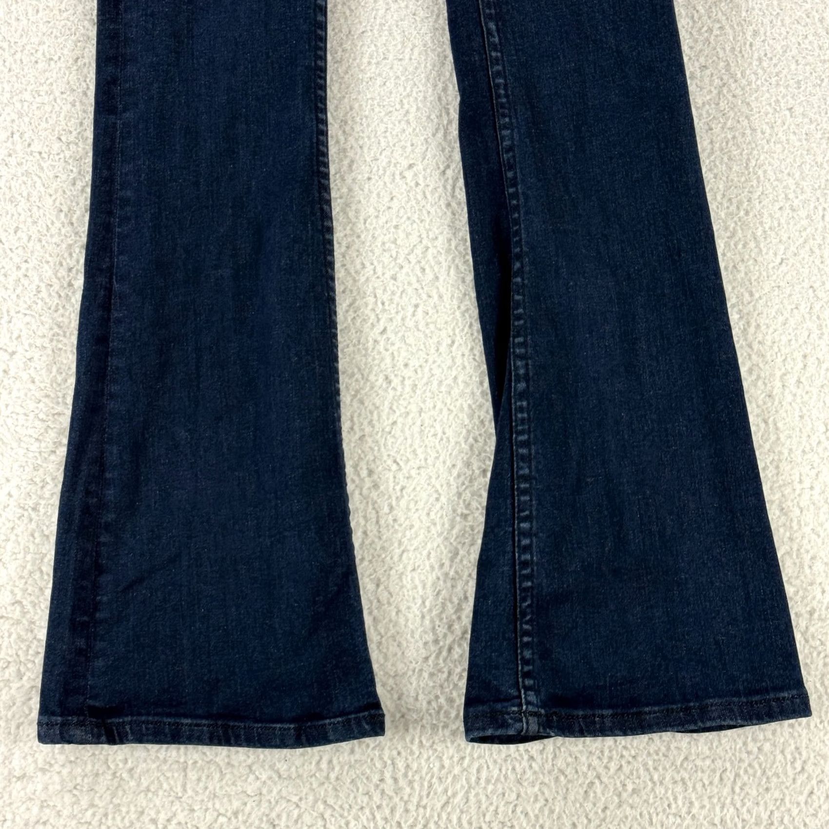 Free People Free People Kaye Flare Jeans Womens 25 Blue Denim Button Fly Mid Rise Boho Jeans Size 42" / US 20 - 3 Thumbnail