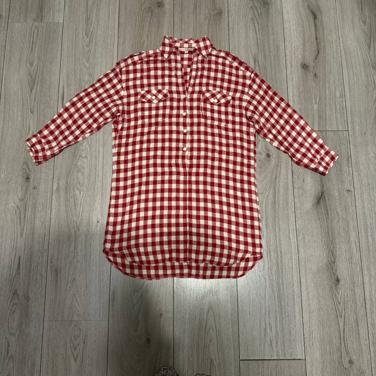 Sandro sandro 3/4 sleeve dress check paint size 1 Size S / US 4 / IT 40 - 1 Thumbnail