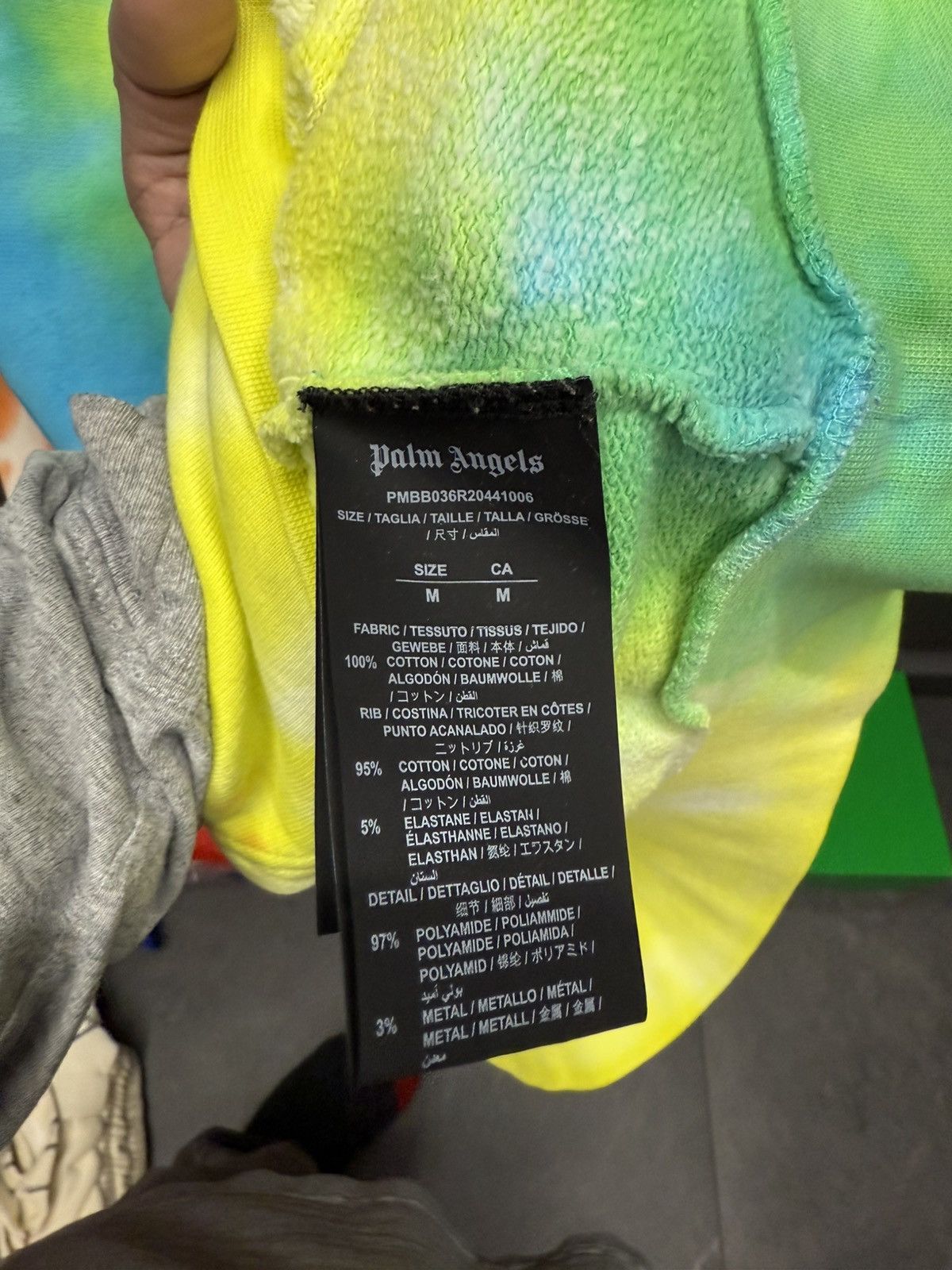 Palm Angels Palm Angels Multicolor Tie Dye Hoodie Size US M / EU 48-50 / 2 - 5 Thumbnail