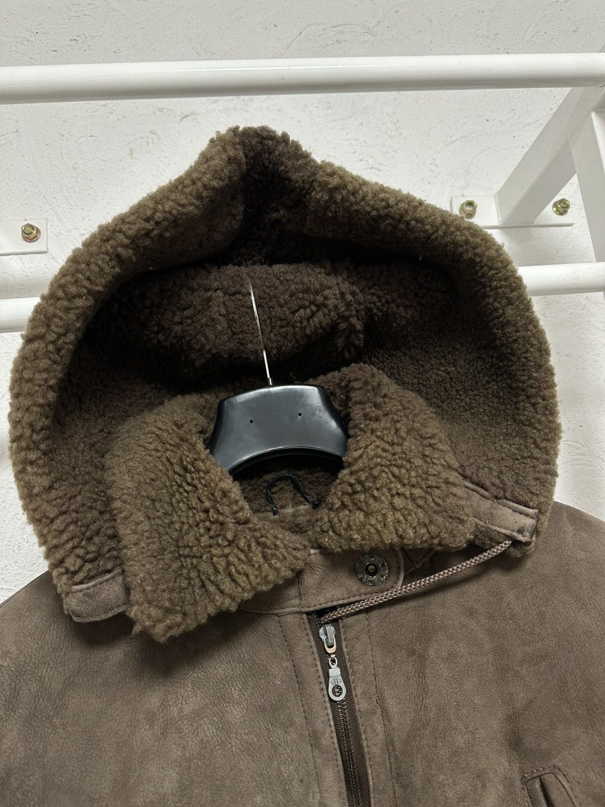 Vintage Vintage Women’s Shearling Bomber Jacket Size S Aviator Style Size S / US 4 / IT 40 - 4 Thumbnail