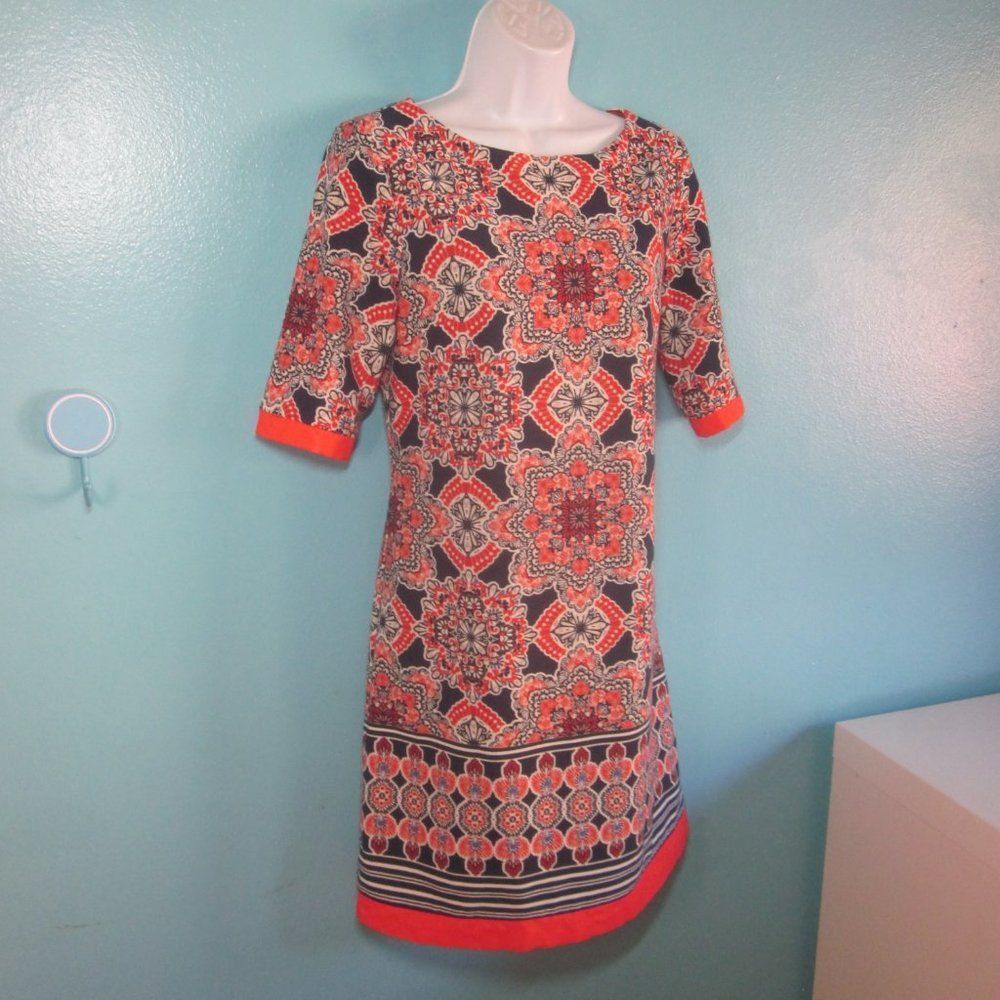 Other Eliza J Floral Print Dress in Navy & Red Size 8 Size M / US 6-8 / IT 42-44 - 10 Thumbnail