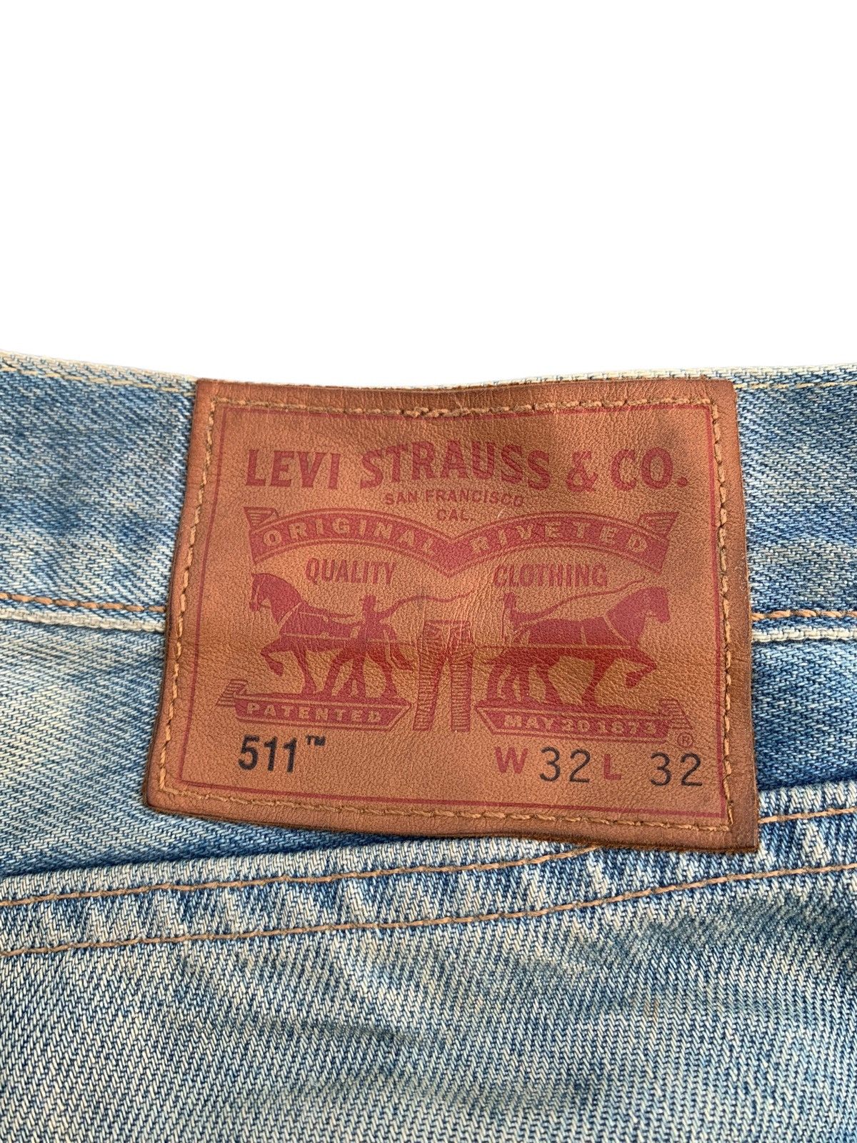 Levi's LEVI'S 511 SELVEDGE FADED & RUSTY DISTRESSED DENIM Size US 33 - 11 Thumbnail