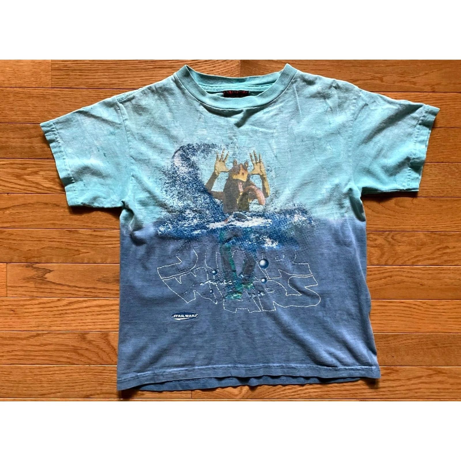 Star Wars VINTAGE Star Wars Jar Jar Binks Tie Dye T Shirt Size 7 L Small RARE Womens Size M / US 6-8 / IT 42-44 - 2 Thumbnail