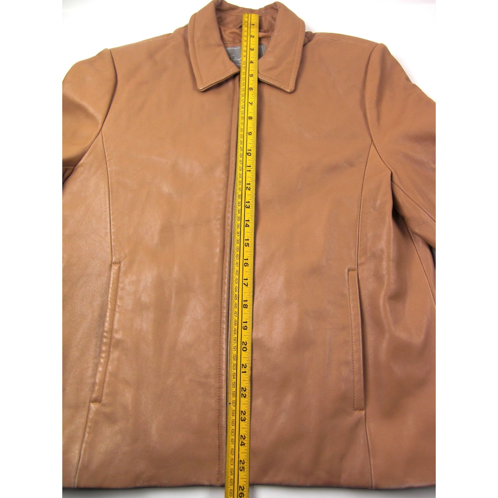 Other Juliet Michelle Women's Soft Lamb Skin L Brown Mustard Leath Size L / US 10 / IT 46 - 9 Thumbnail