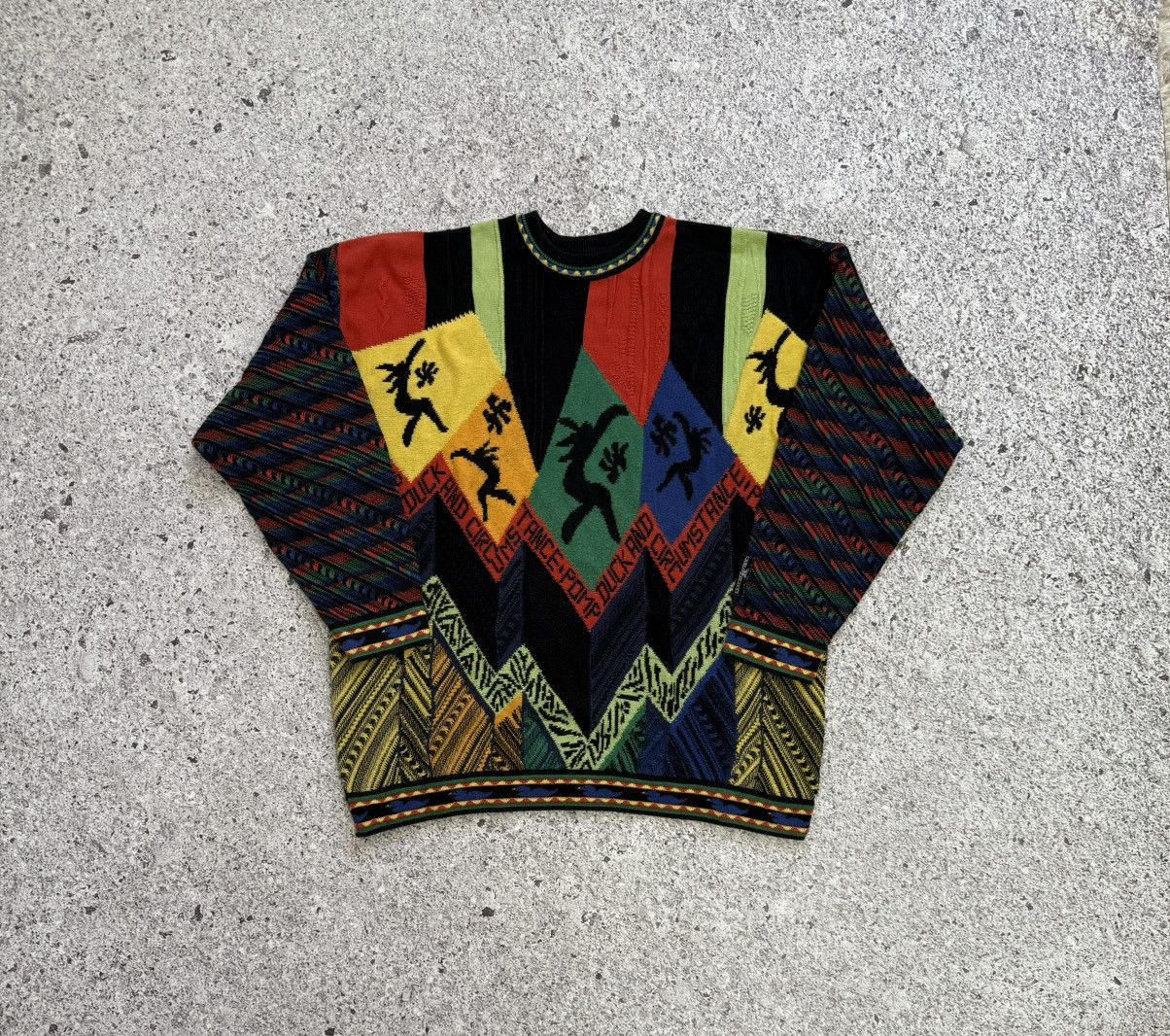 Carlo Colucci × Designer × Japanese Brand Vintage 1990’s Carlo Colucci Japanese Sweater Coogi Style Size US XL / EU 56 / 4 - 3 Thumbnail