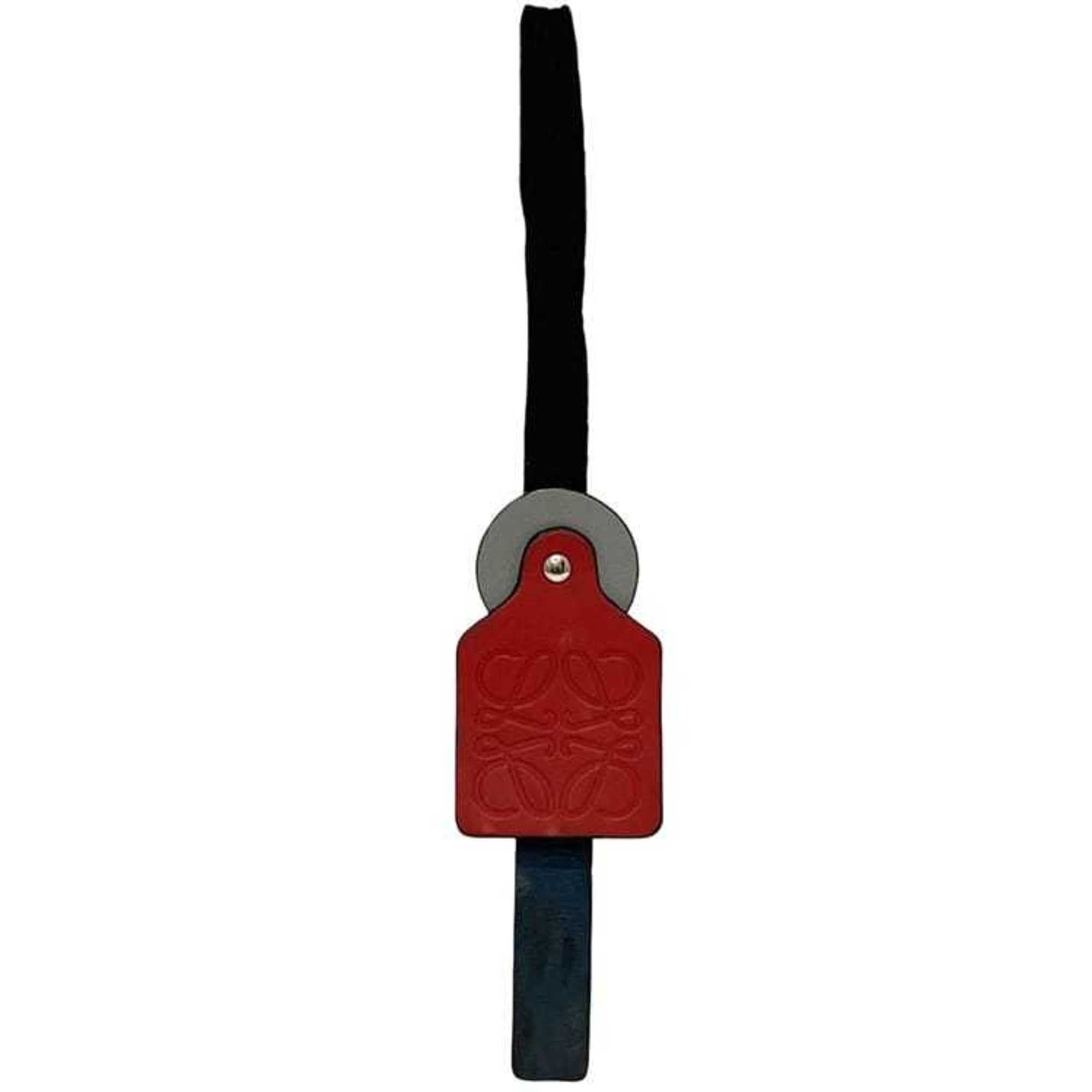 Loewe Loewe Bag Charm ec-24945 Red Navy Anagram Tag Leather Canvas LOEWE Men's Women's Size ONE SIZE - 1 Thumbnail