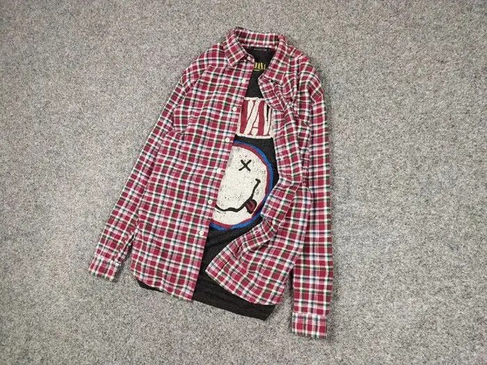 Flannel Vintage Flannel Shirt Checkered Travis Scott Style Hype Size US L / EU 52-54 / 3 - 2 Thumbnail