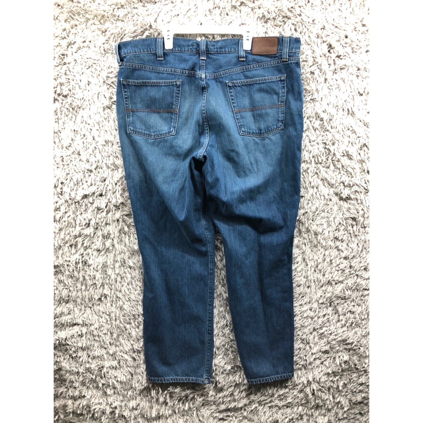 Vintage L.L. Bean Jeans Size 40x32 Mens Mid Rise Straight Leg Dark Wash Blue Denim Size US 40 / EU 56 - 5 Thumbnail