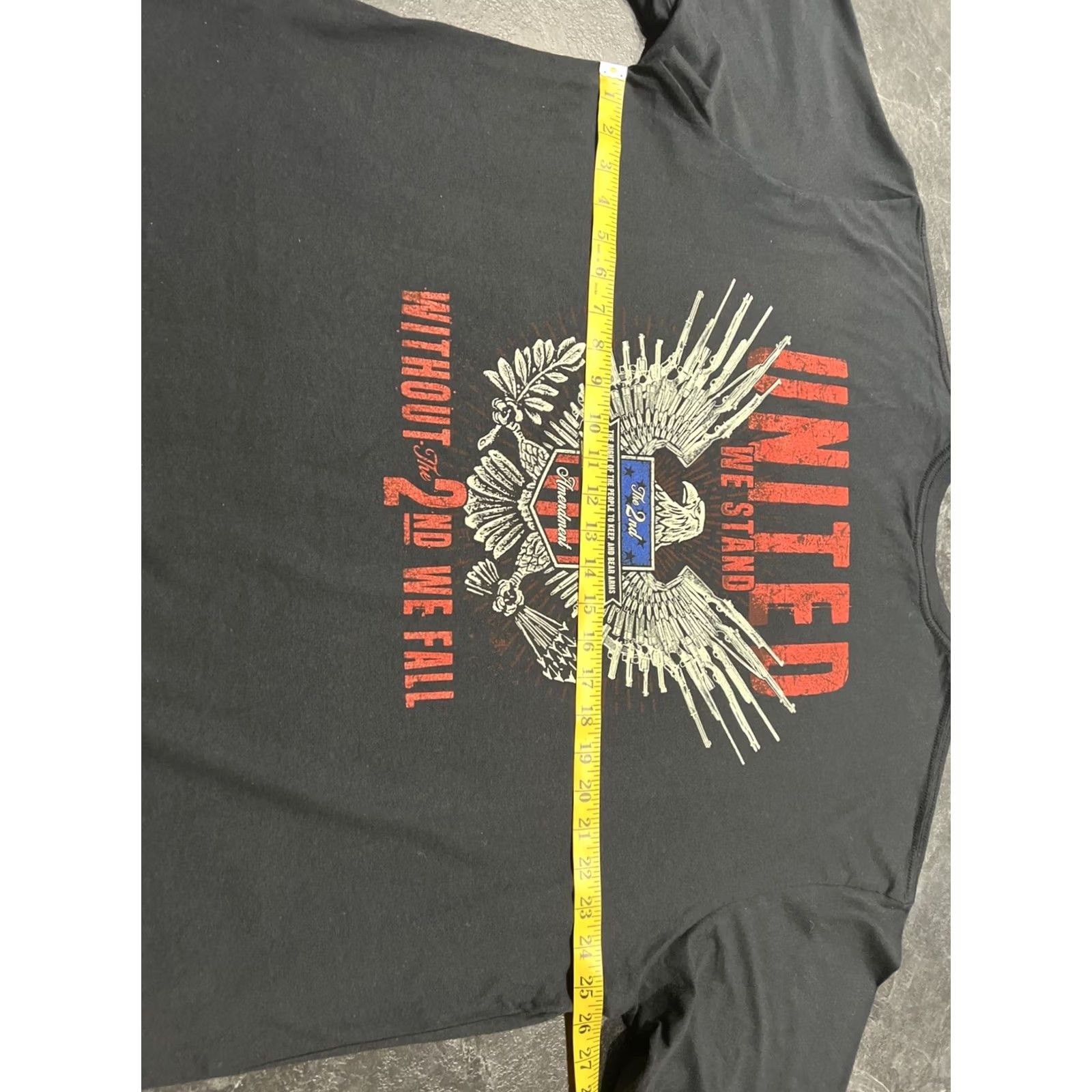 Bass Pro Shops Bass Pro Shops 2nd Amendment United We Stand Without We Fall T-Shirt 2XL Men Black Cotton Short Sleeve Round Neck Graphic Print Size US XXL / EU 58 / 5 - 3 Thumbnail