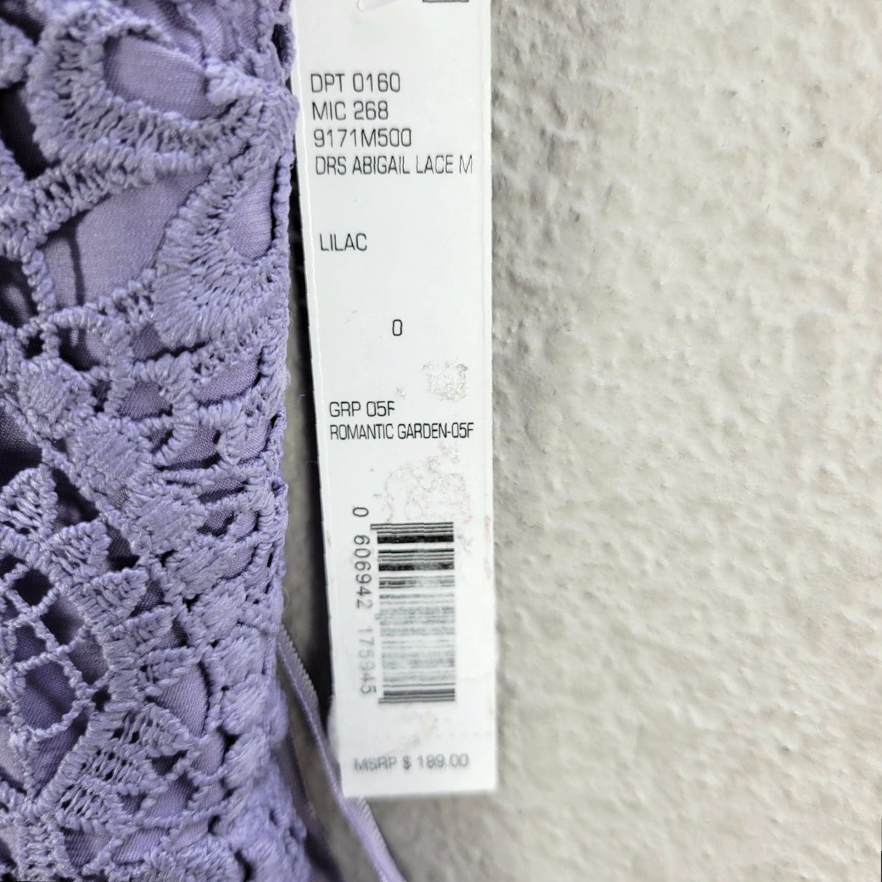 Vintage VINTAGE Gianni Bini Abigail Lace Crochet Midi Dress Lilac Sundress Sz 0 NWT Size XS / US 0-2 / IT 36-38 - 6 Thumbnail