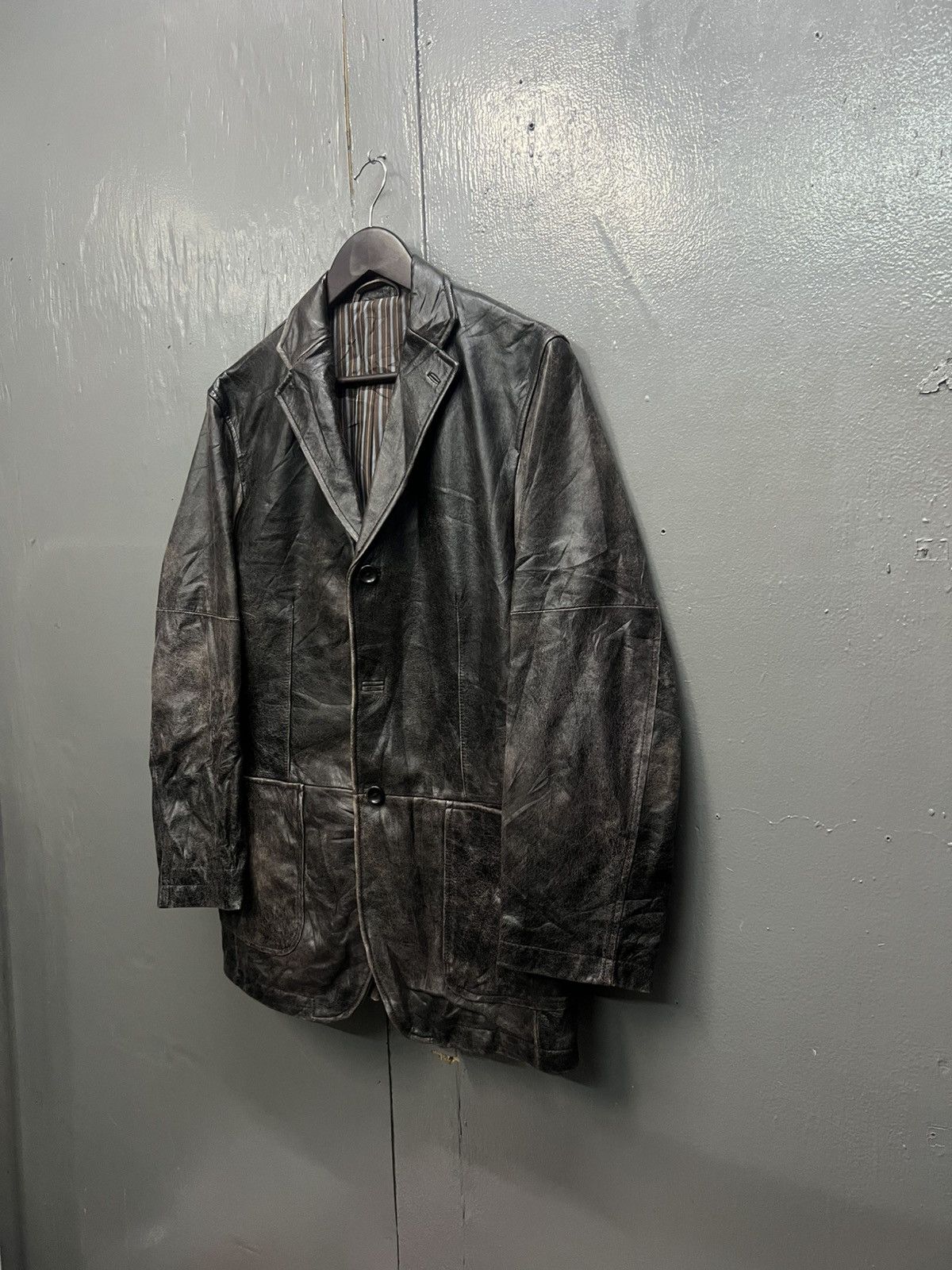 Cerruti 1881 Cerruti 1881 Jeans Leather Coat/Jacket Size US L / EU 52-54 / 3 - 3 Thumbnail