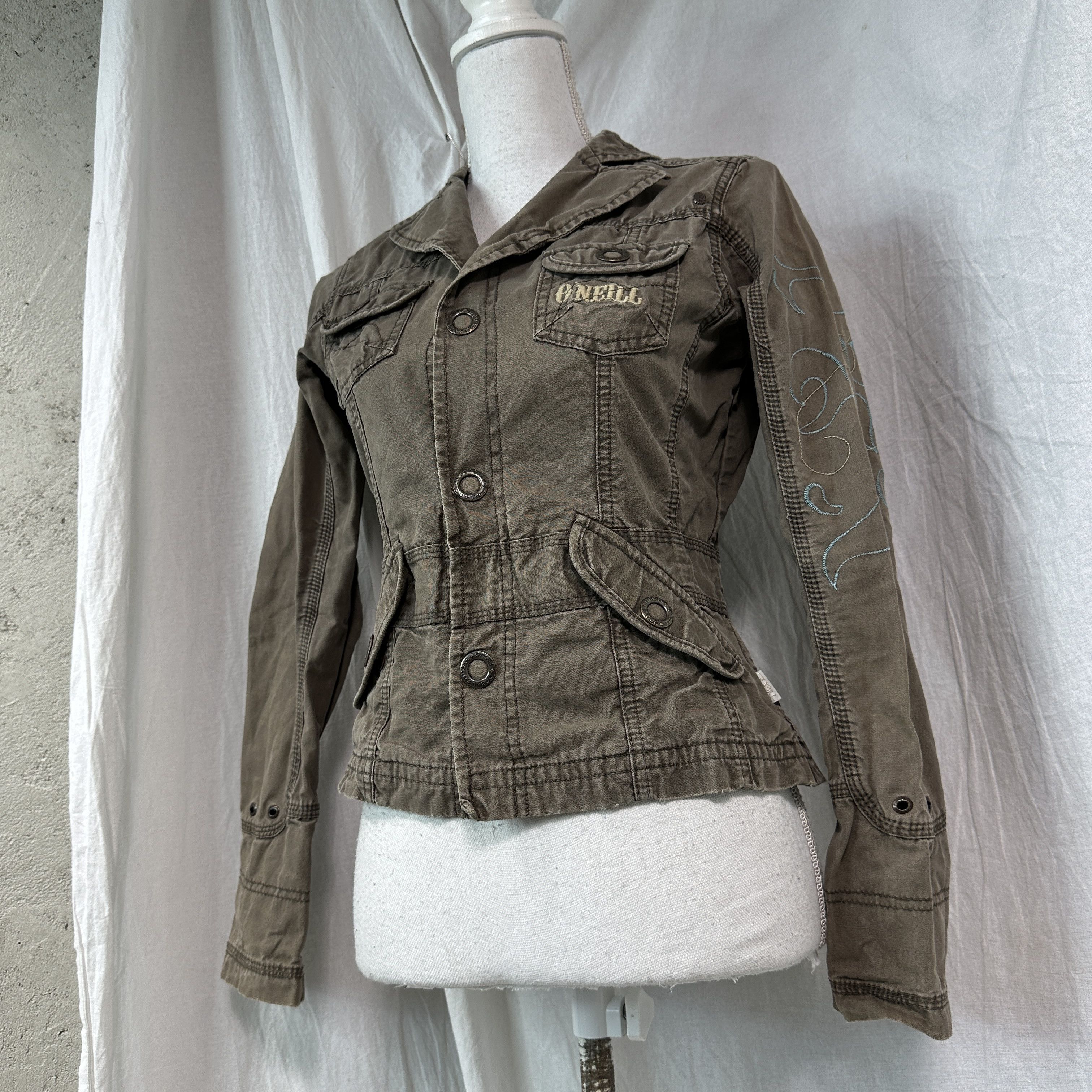 O'Neill Vintage Avant Garde Utility Military Styled oNeil Jacket 00s Size XS / US 0-2 / IT 36-38 - 6 Thumbnail