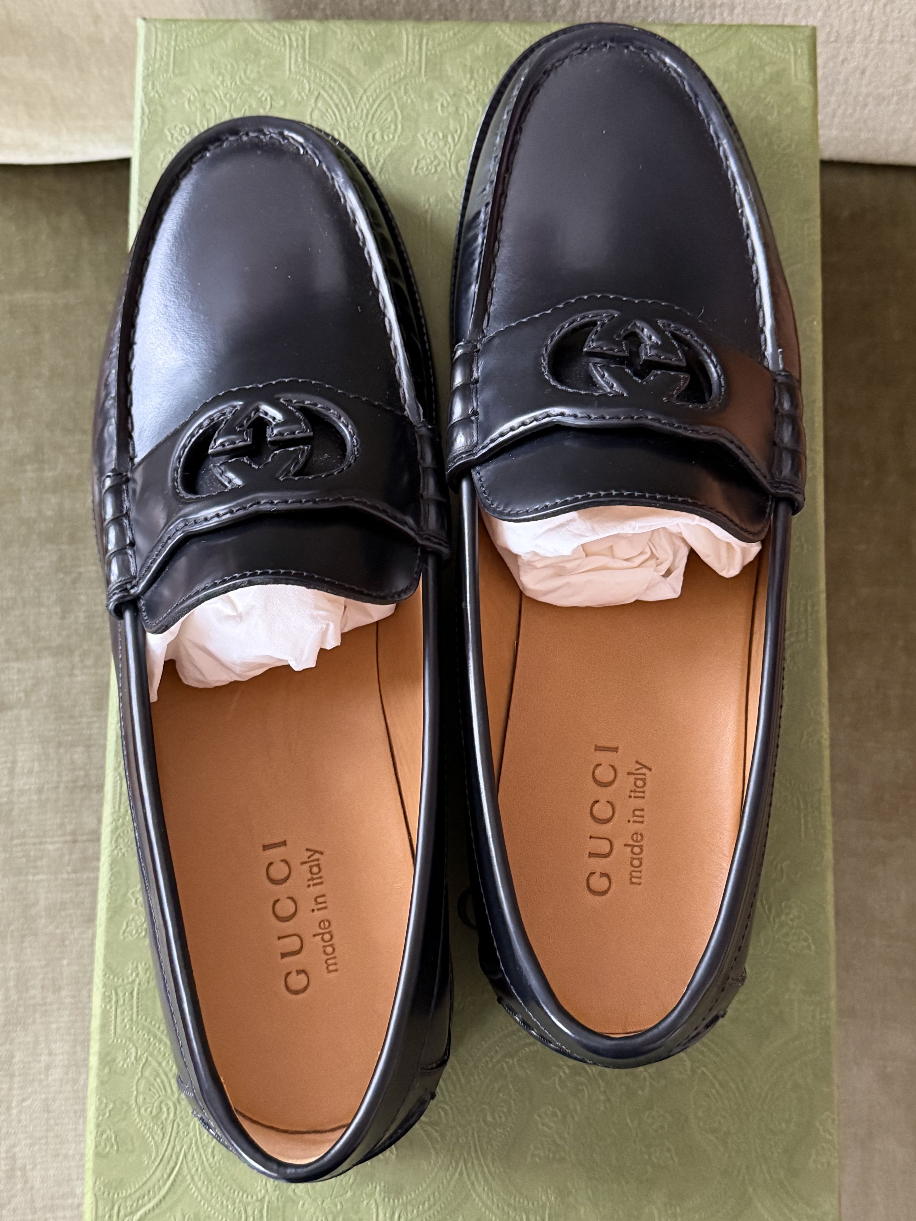 Gucci Gucci Loafer 'Interlocking G - Black' Size US 9 / EU 42 - 6 Thumbnail