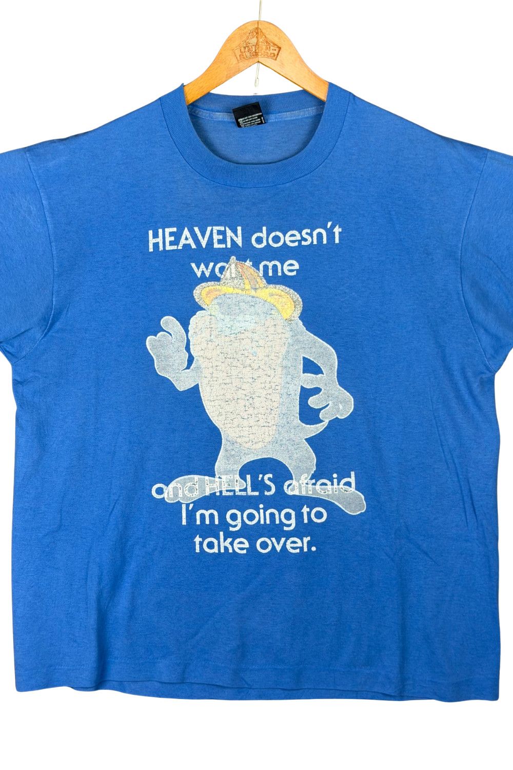Vintage 90s Screen Stars “Heaven Doesn’t Want Me” Cartoon Graphic Size US XL / EU 56 / 4 - 4 Thumbnail