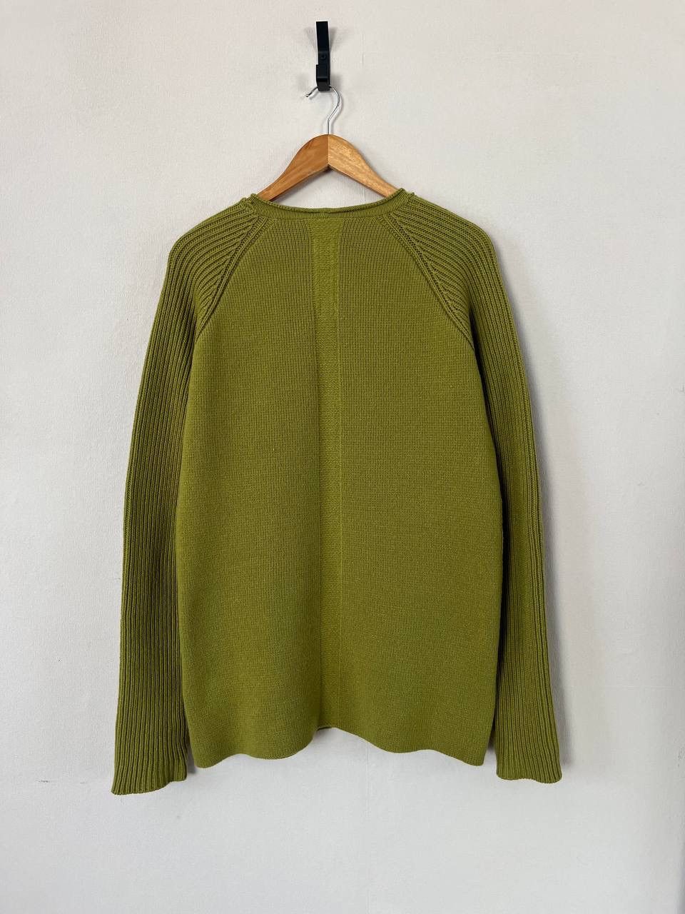 Rick Owens Rick Owens Green Cashmere Wool Ribbed Pullover Sweater Size US L / EU 52-54 / 3 - 7 Thumbnail