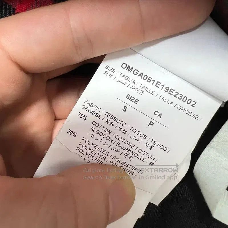 Off-White Off-White Red Plaid Long Sleeve Jacket . Size US S / EU 44-46 / 1 - 6 Thumbnail