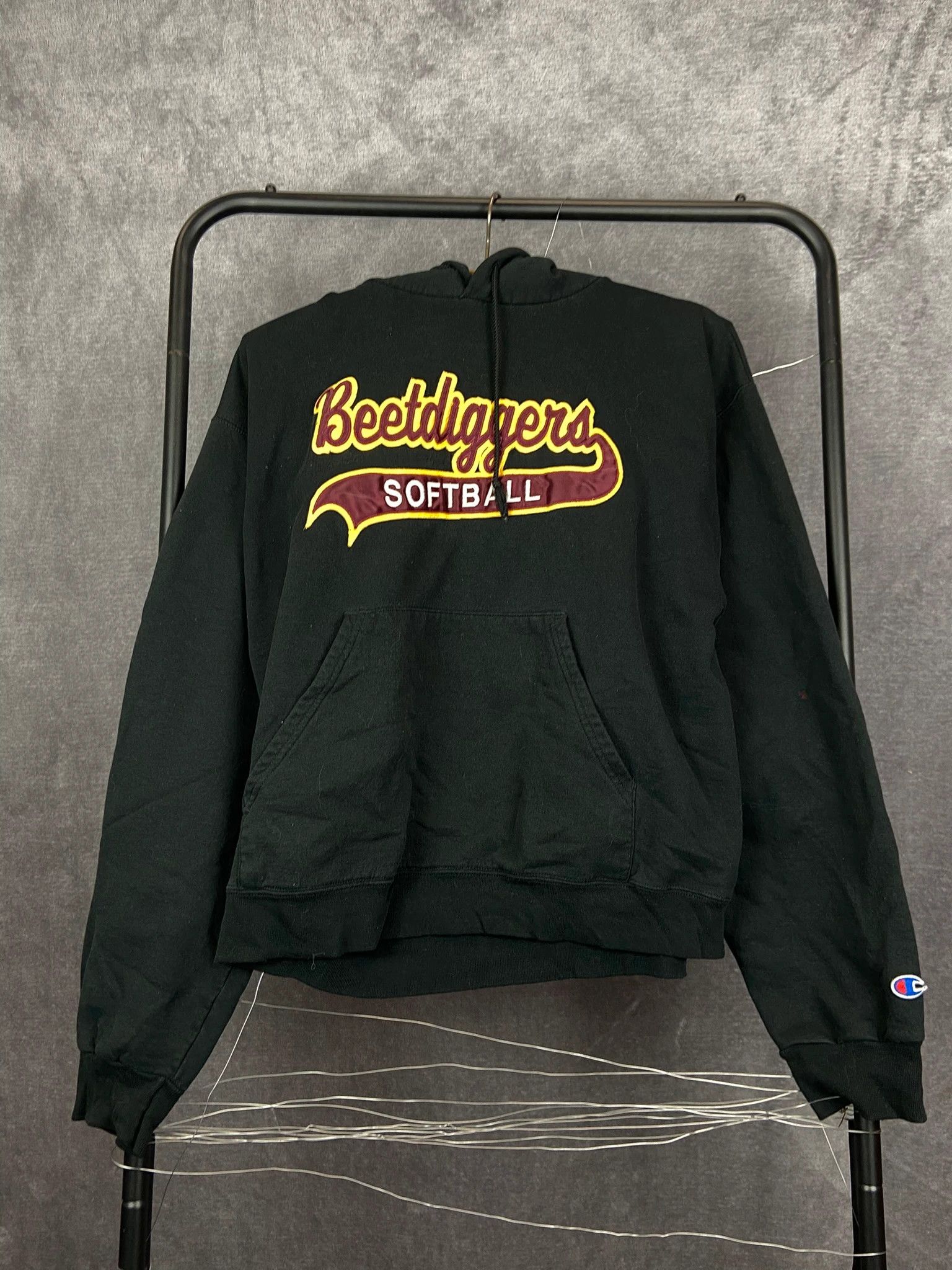 Champion Champion College Softball Hoodie Black Big Logo Size US M / EU 48-50 / 2 - 1 Thumbnail