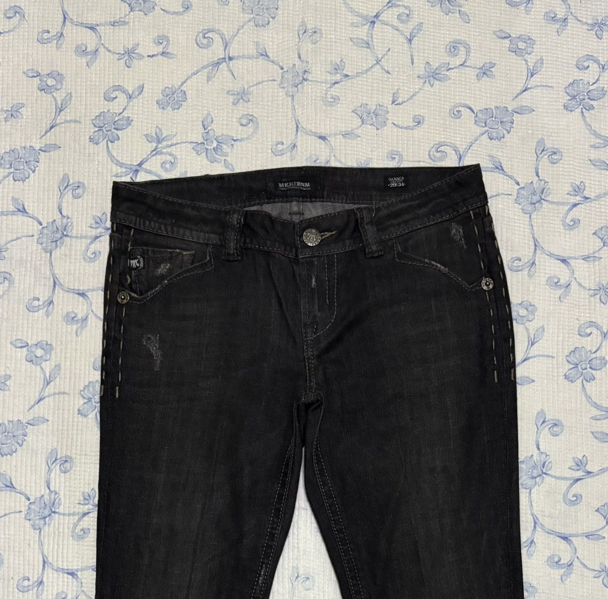 MEK × Mek Denim Mek Denim Streetwear Distressed Denim Size US 33 - 2 Thumbnail
