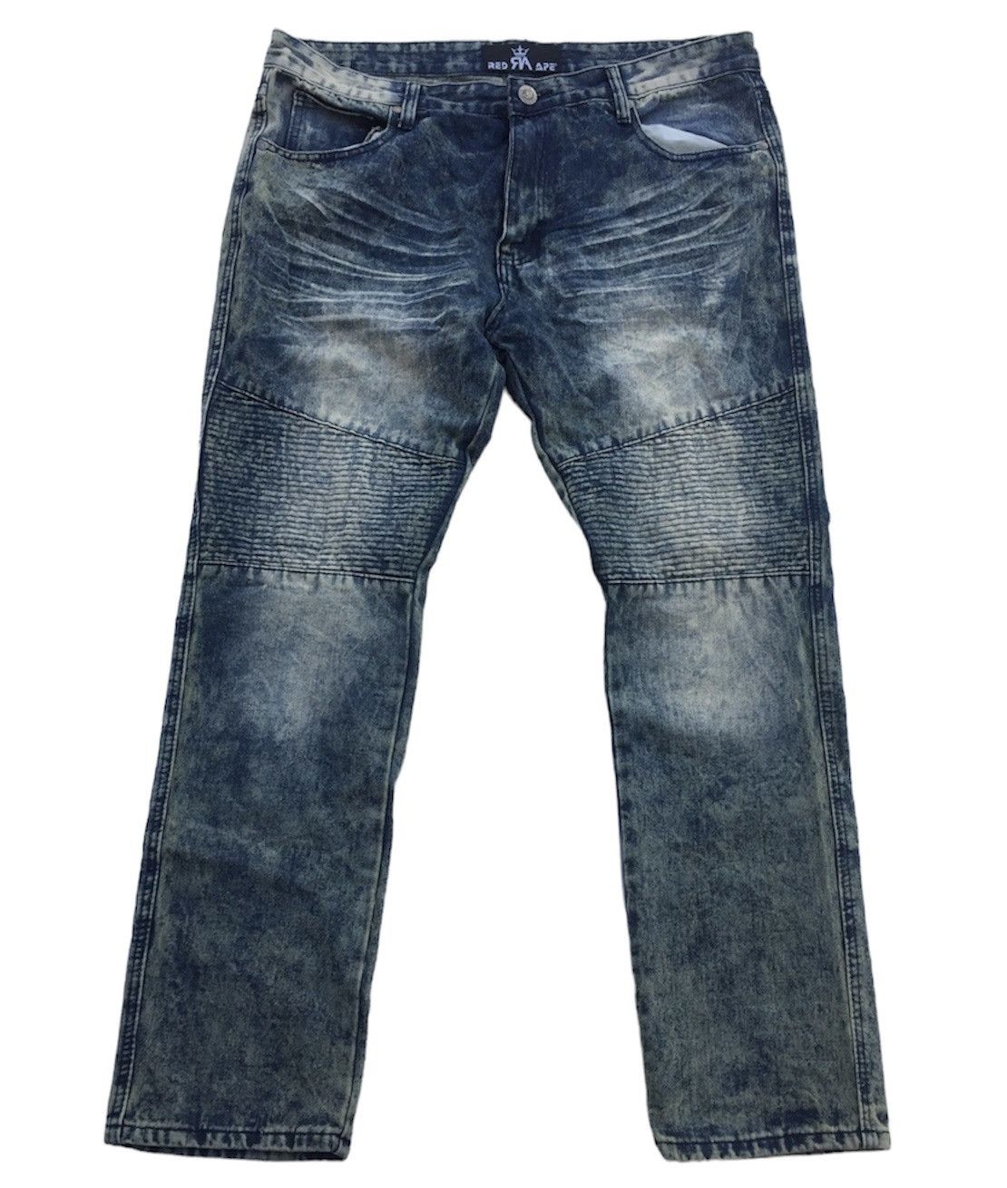 Japanese Brand Japanese Red Ape Biker Streetwear Jeans Size US 39 - 2 Thumbnail