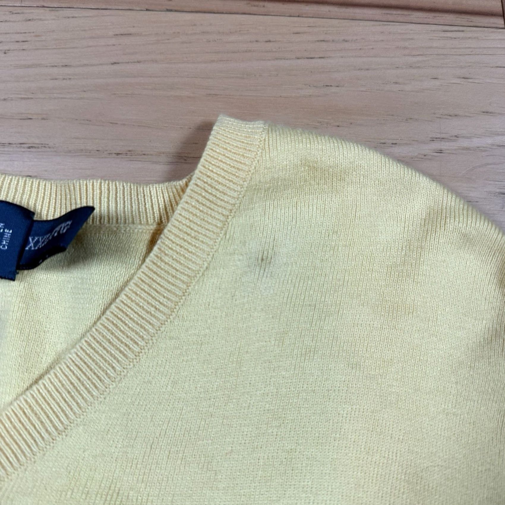 Ralph Lauren VINTAGE Ralph Lauren Sweater Shirt Mens 2XL Yellow V-Neck Pima Soft Cinched Size US XXL / EU 58 / 5 - 7 Thumbnail