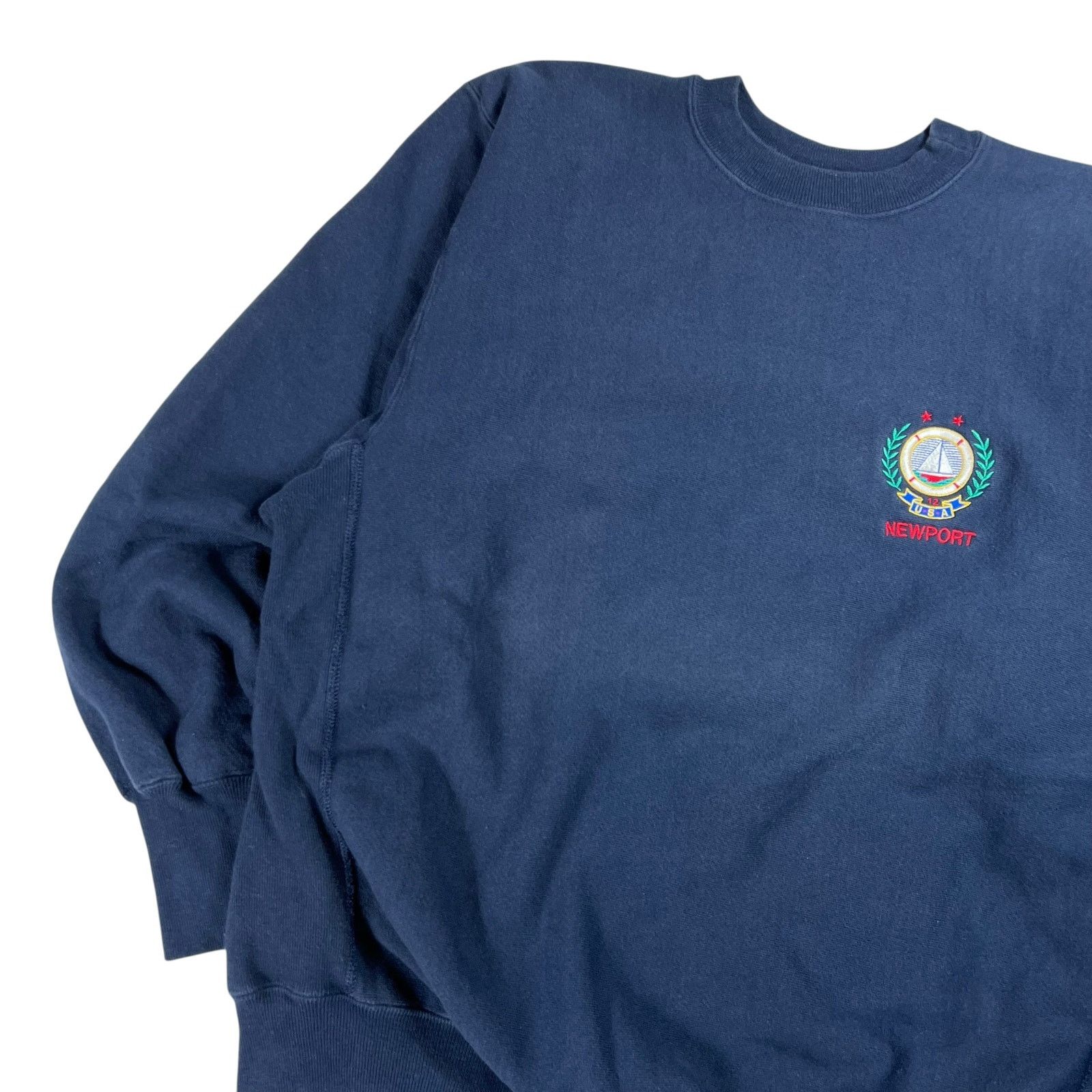 Champion × Vintage Vintage 90s Champion reverse weave Newport USA crewneck Size US XL / EU 56 / 4 - 4 Thumbnail
