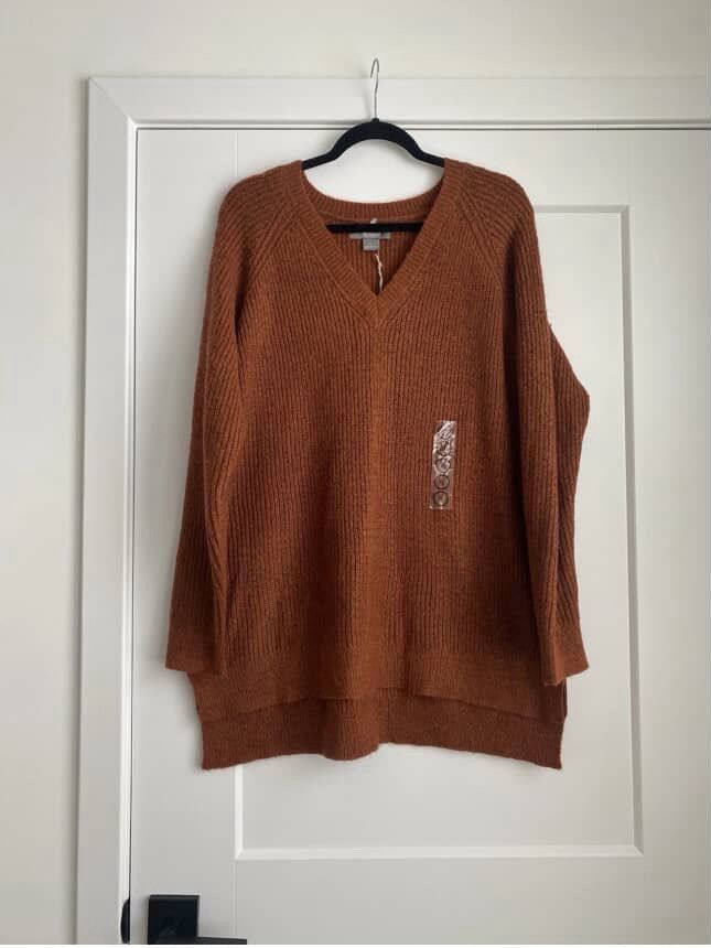 Other Natural Reflections Burnt Orange Pullover Knit Sweater NEW Size XL / US 12-14 / IT 48-50 - 3 Thumbnail
