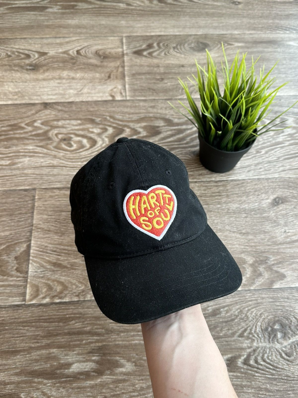 Carhartt 🔥 Carhartt Hartt Of Soul Vintage Logo Black Cap Hat USA Size ONE SIZE - 2 Thumbnail