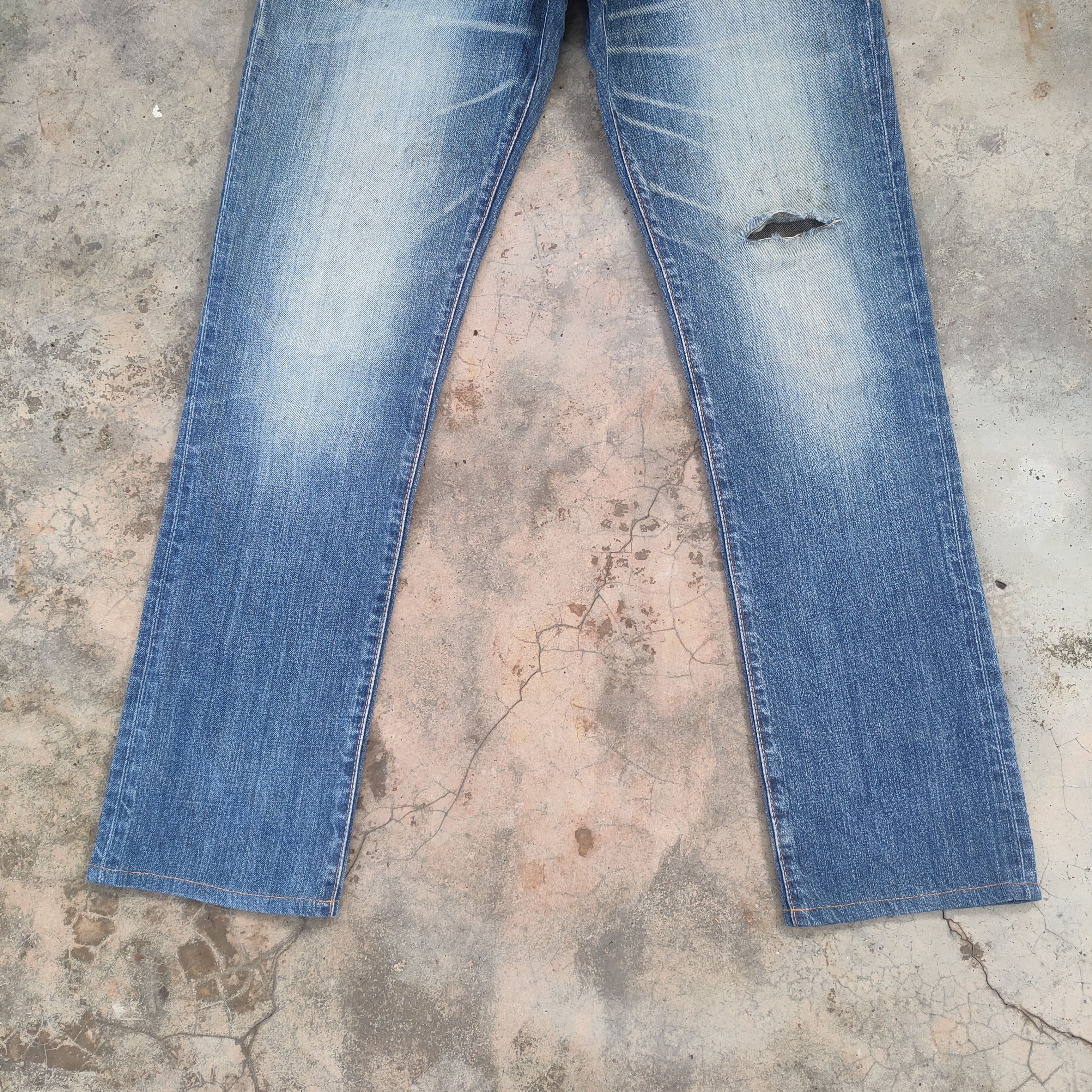 Edwin W31 VINTAGE EDWIN FADED DISTRESSED JEAN PANTS Size US 31 - 4 Thumbnail