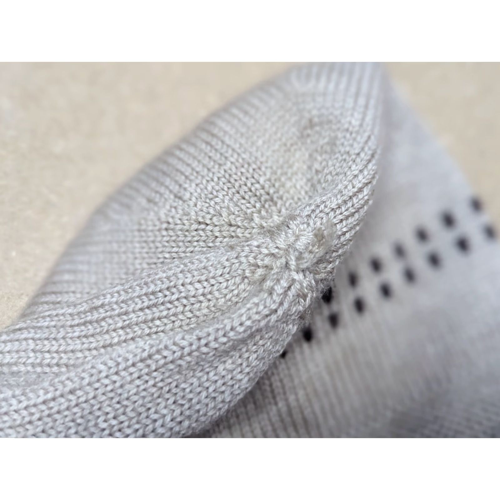Vintage Lillelam Beanie Hat Womens Beige 56 Merino Wool Knitted Lightweight Fair Isle Hat 54-56 Wool Beanie Womens Size ONE SIZE - 7 Thumbnail