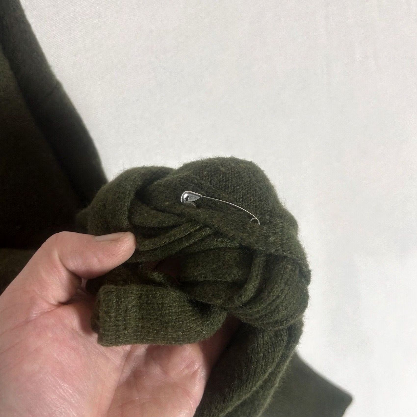 J.Crew J.CREW Wool Blend Sweater Womens Small Green Front Tie Long Sleeve Tunic Casual Size S / US 4 / IT 40 - 7 Thumbnail