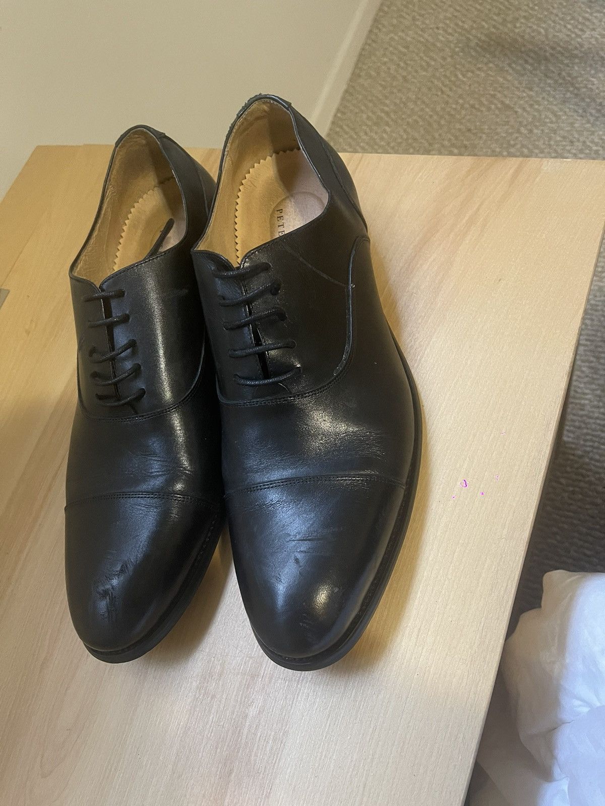 Other Classic Peter Jackson Black Leather Oxford Shoes Size US 10 / EU 43 - 1 Thumbnail
