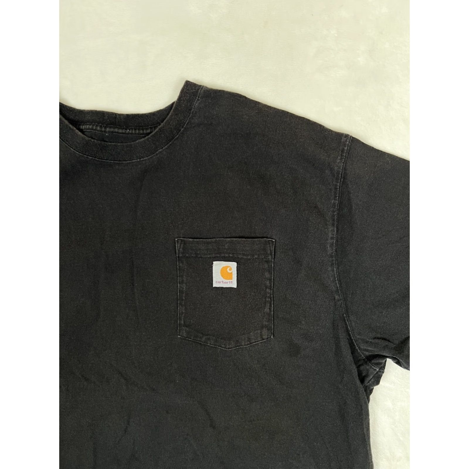 Carhartt VINTAGE Carhartt Black Pocket Tee T-Shirt 2XL Regular Crew Neck Short Sleeve Men K87 Grunge 90s Size US XXL / EU 58 / 5 - 2 Thumbnail