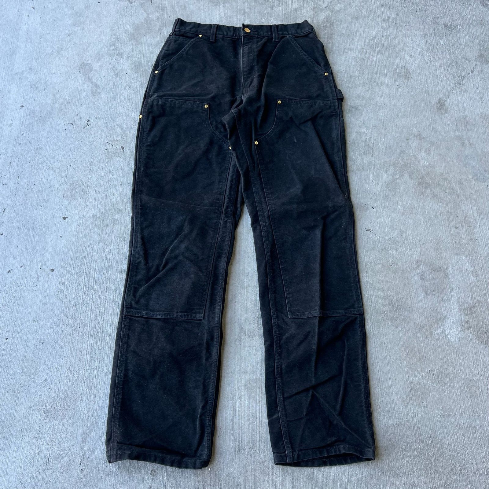 Carhartt × Vintage Carhartt black double knee work wear carpenter pants Size US 30 / EU 46 - 1 Thumbnail