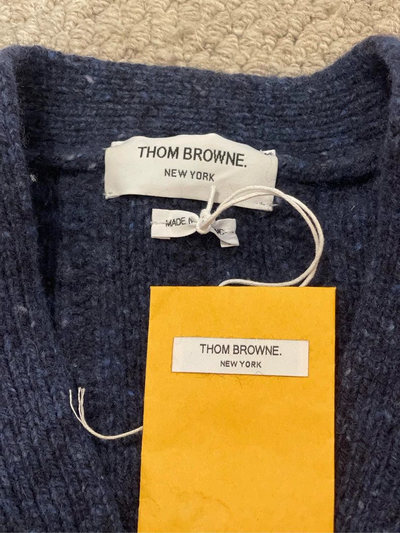 Thom Browne Thom browne Size 1 Dark blue classic four-striped short tw Size S / US 4 / IT 40 - 6 Thumbnail