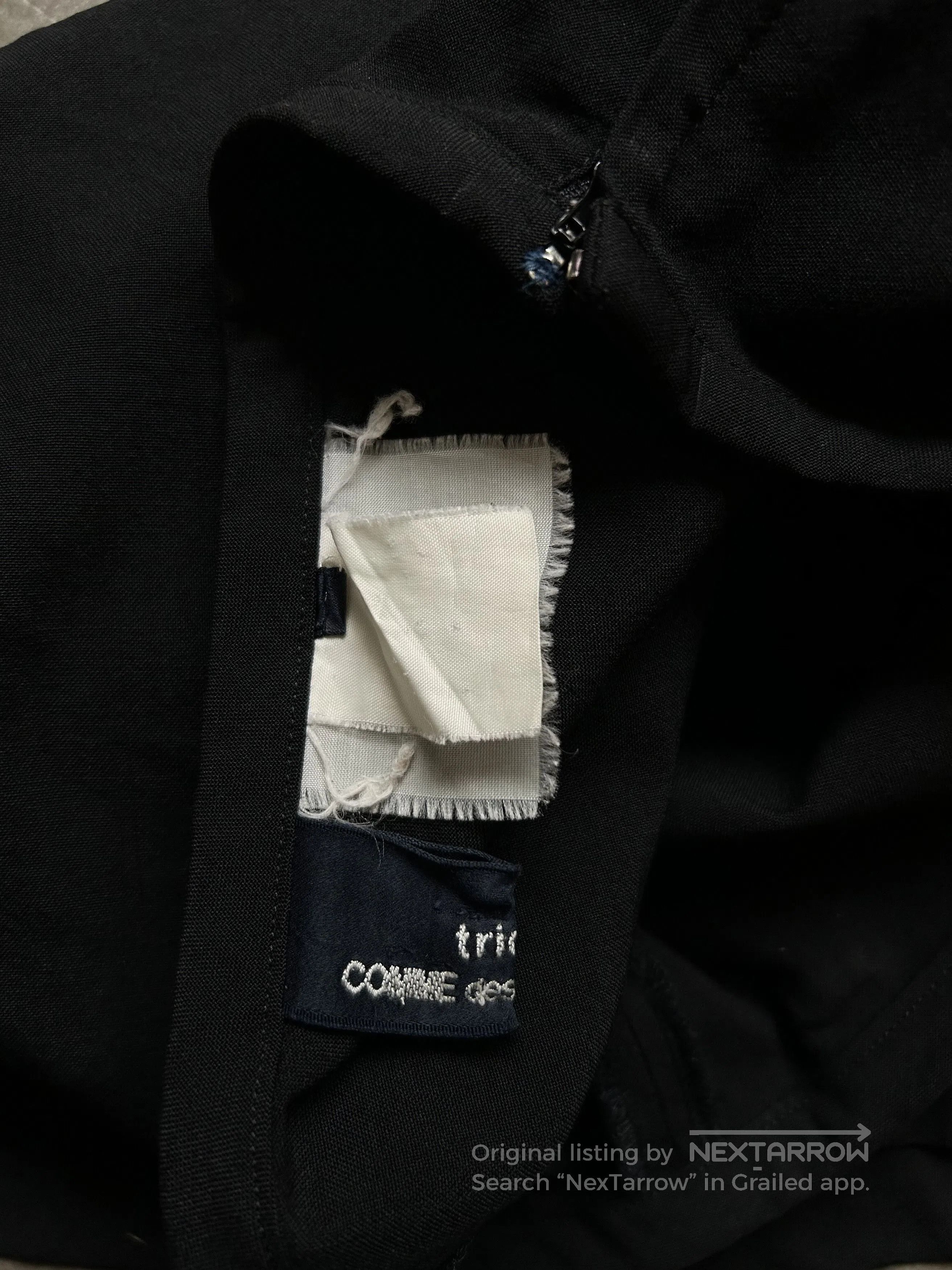 Tricot Comme des Garcons comme des garcons asymmetric black skirt. Size 22" - 8 Thumbnail