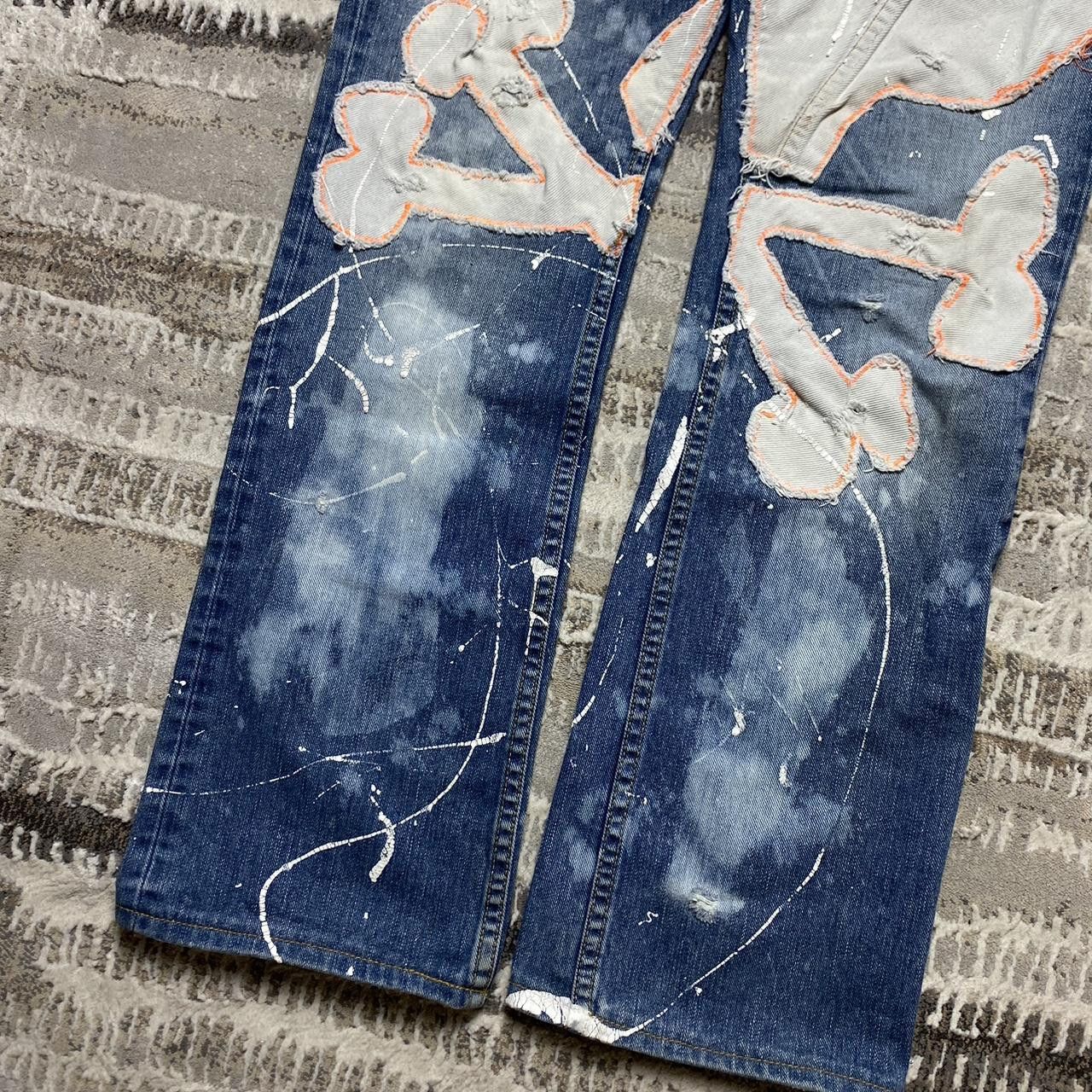 Lee Rare Lee Custom Embroidered Jeans Blue 32" Size US 32 / EU 48 - 3 Thumbnail