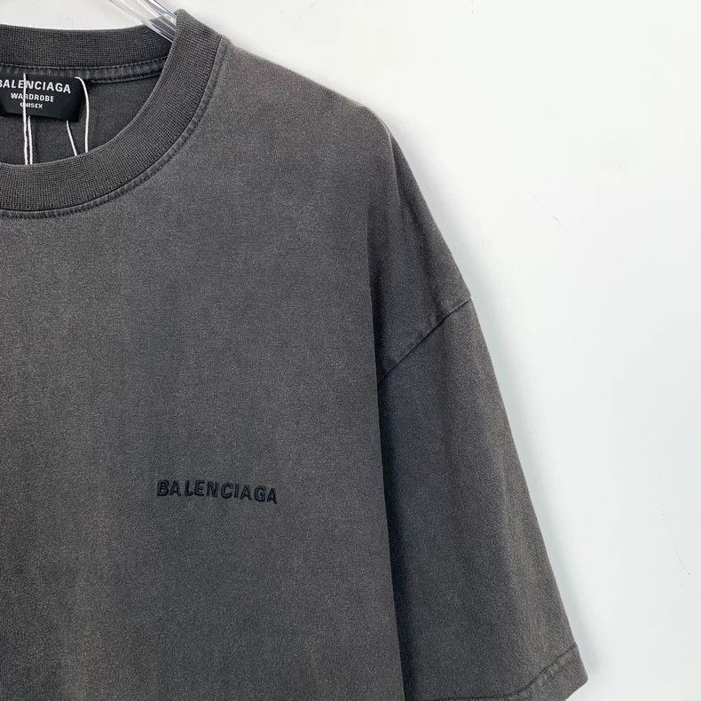 Balenciaga Balenciaga Black and grey logo monogram embroidered crew n Size US XS / EU 42 / 0 - 3 Thumbnail