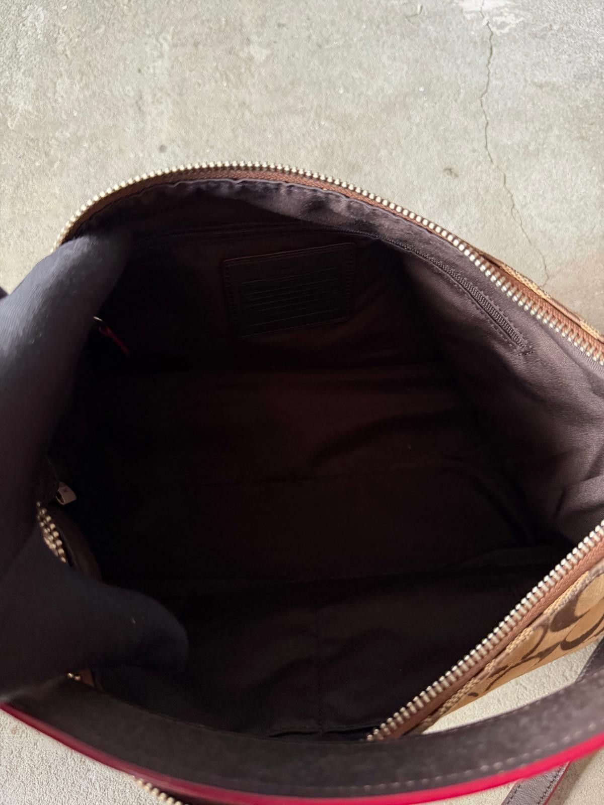Coach Coach 2Way Canvas Hobo Shoulder Bag Beige Size ONE SIZE - 9 Thumbnail