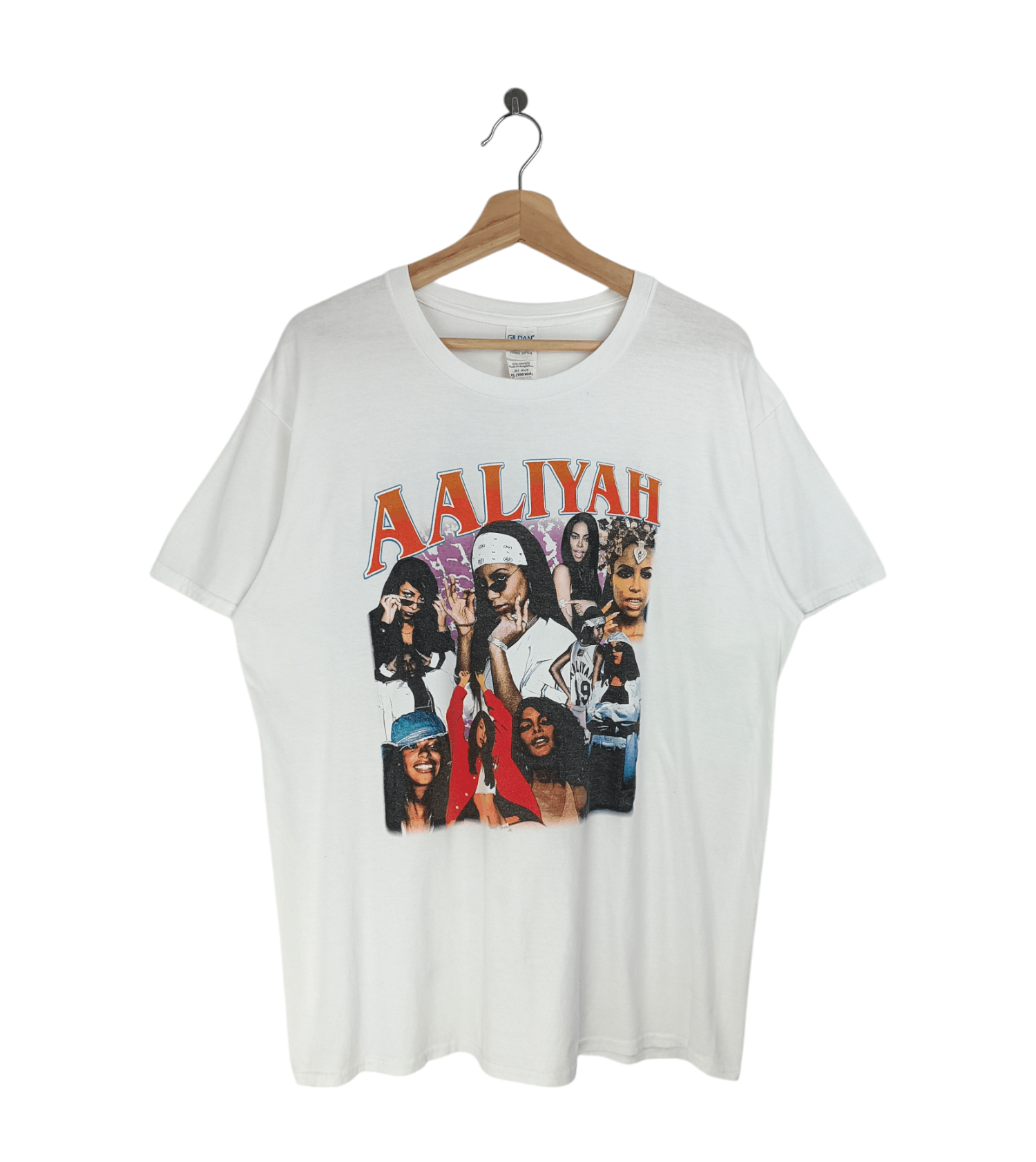 Rap Tees VINTAGE AALIYAH COLLAGE 90'S STYLE RAP TEES tupac kanye Size US L / EU 52-54 / 3 - 1 Thumbnail