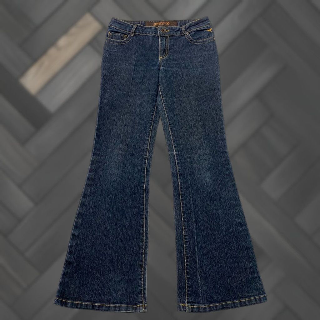 Vintage Grane Jeans Juniors 5 Boot Cut Blue Denim 5-Pocket Design Women Girls/Men? Size 27" / US 4 / IT 40 - 1 Thumbnail
