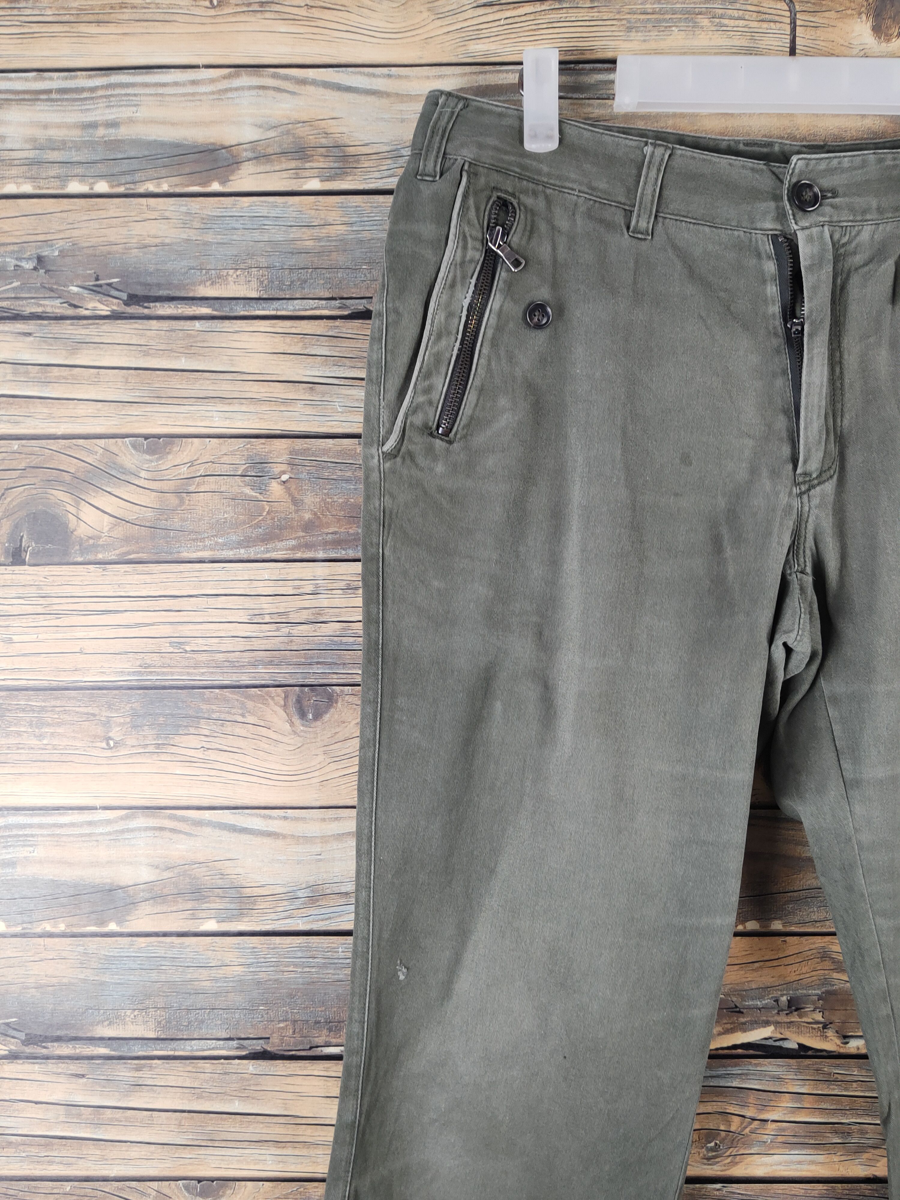 Japanese Brand DL Class 5 Green Multipocket Tactical Cargo Pants #1349 Size US 32 / EU 48 - 3 Thumbnail
