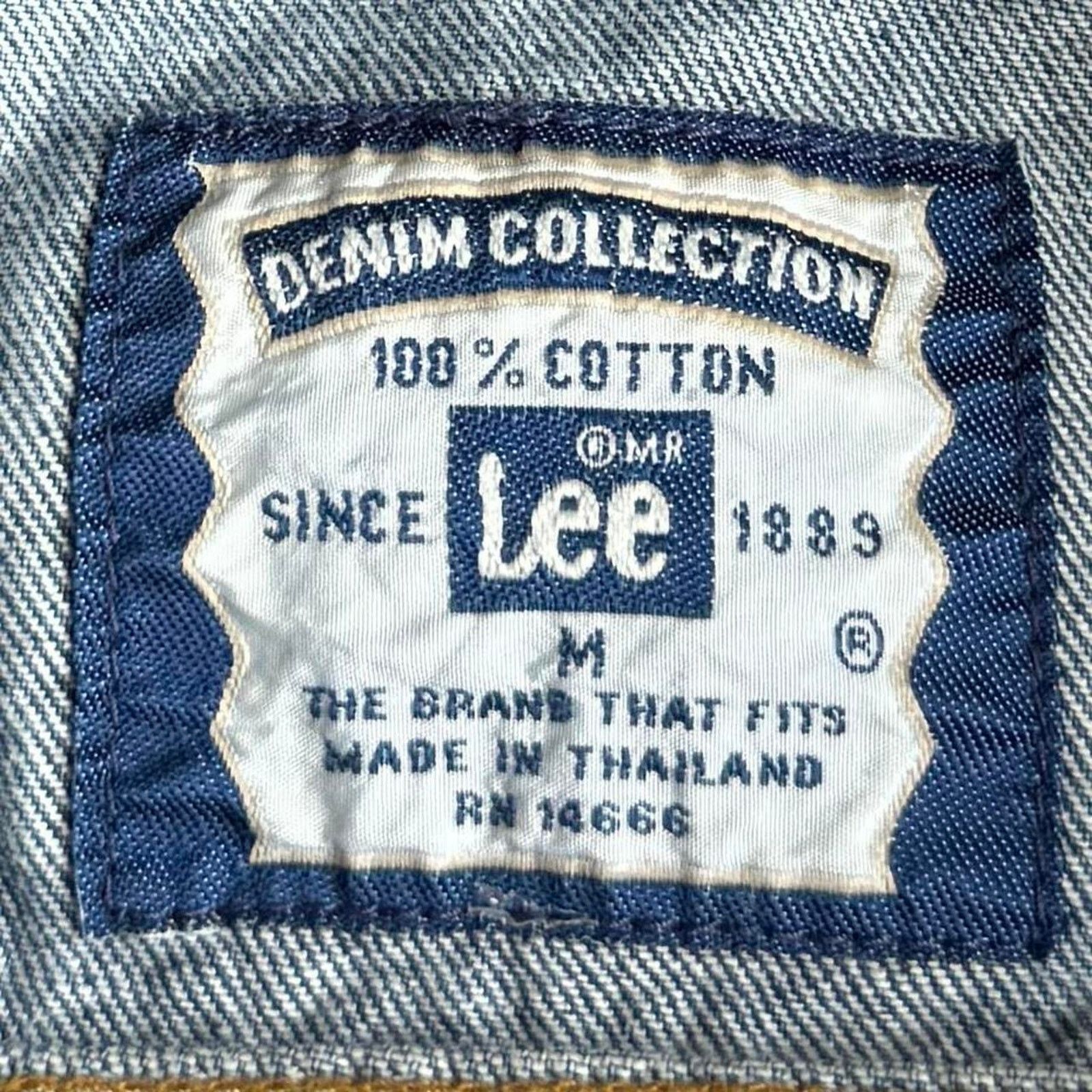 Lee × Levi's × Levi's Vintage Clothing Vintage 90s Lee Heavyweight Streetwear Skater Denim Jacket Size M / US 6-8 / IT 42-44 - 3 Thumbnail