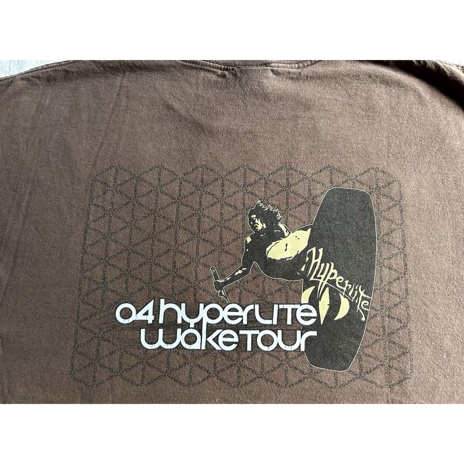 Doublet VINTAGE Hyperlite Wake Tour Men T-Shirt XL Brown Double-Sided Size US XL / EU 56 / 4 - 3 Thumbnail