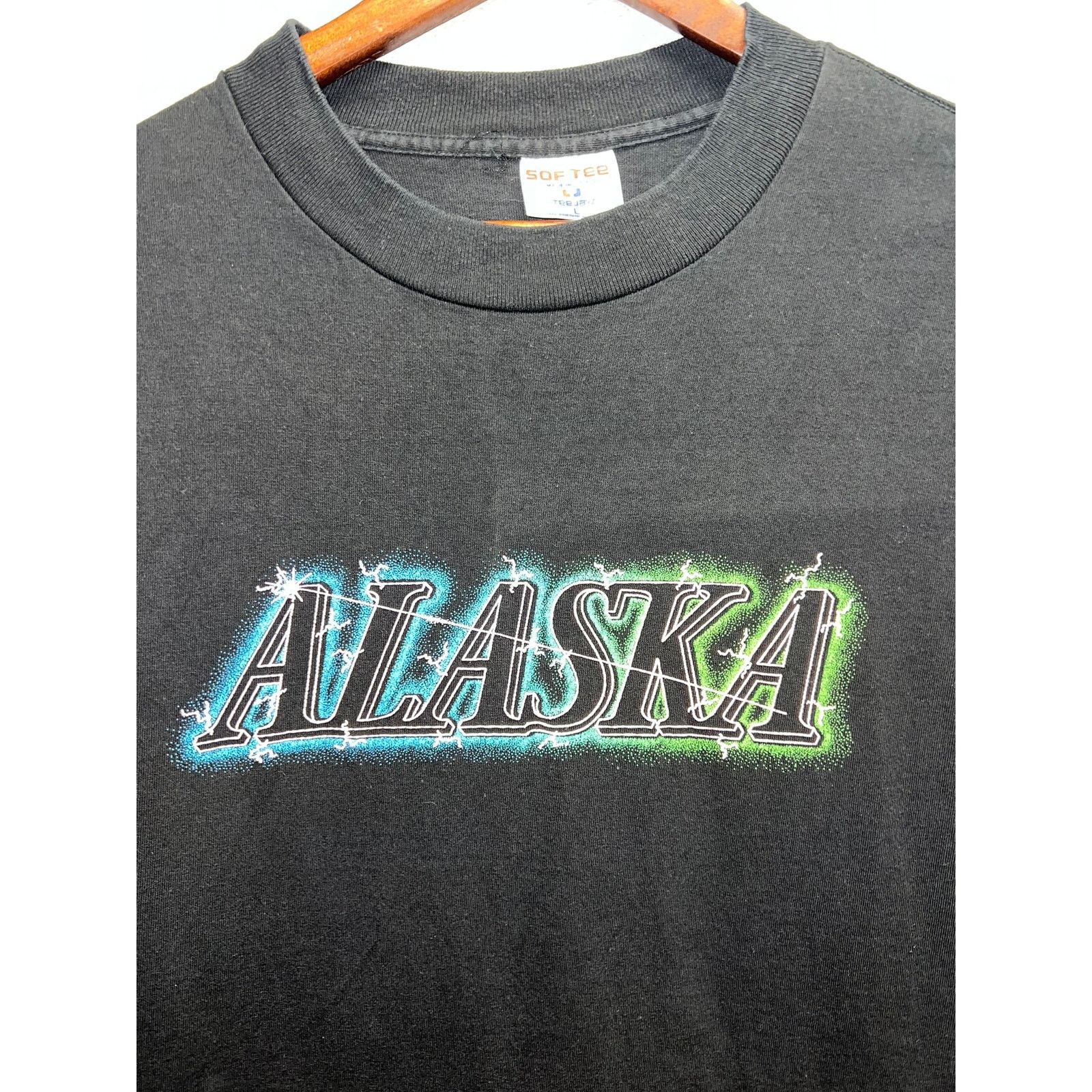 Vintage Vintage Alaska Shirt State Tee Sof Tee Jays Tee 90s VTG L Size US L / EU 52-54 / 3 - 2 Thumbnail