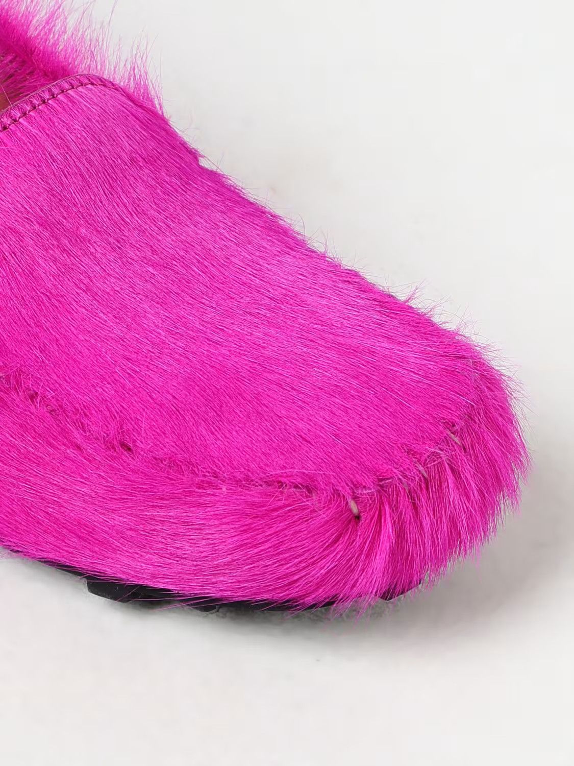 Marni o1s22i1n0924 Long Haired Leather Loafers in Fuchsia Size US 7 / EU 40 - 4 Thumbnail