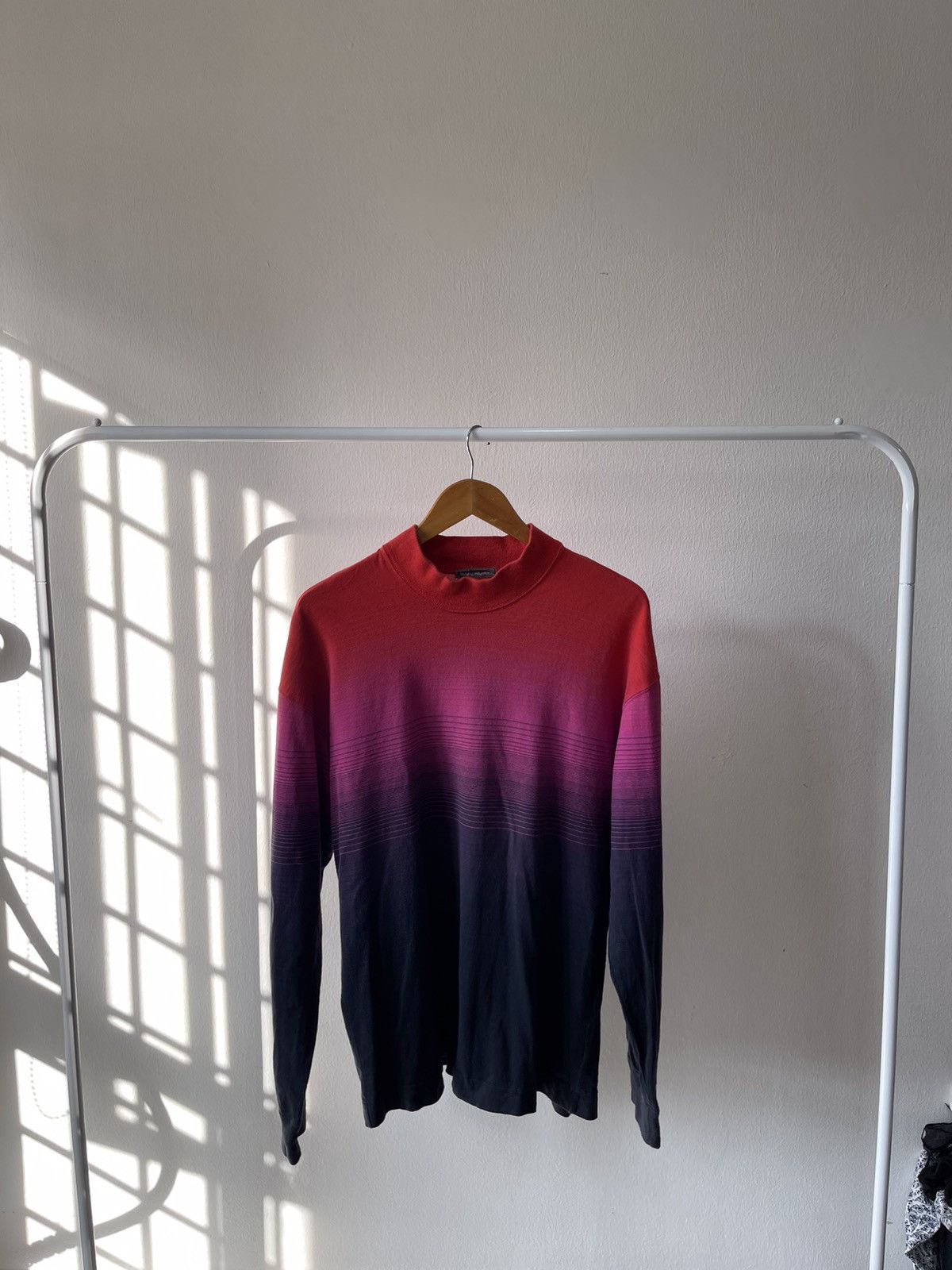 Grailed × Issey Miyake 80s Issey Miyake Multicolor Highneck Long Sleeve Size US L / EU 52-54 / 3 - 5 Thumbnail